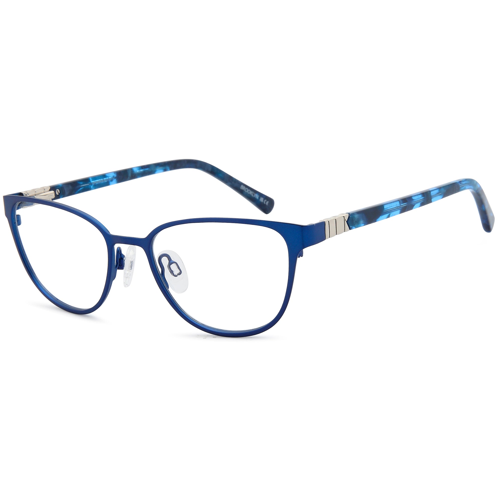 Brooklyn D251 Blue Square Metal Glasses – Women Full Rim Eyewear