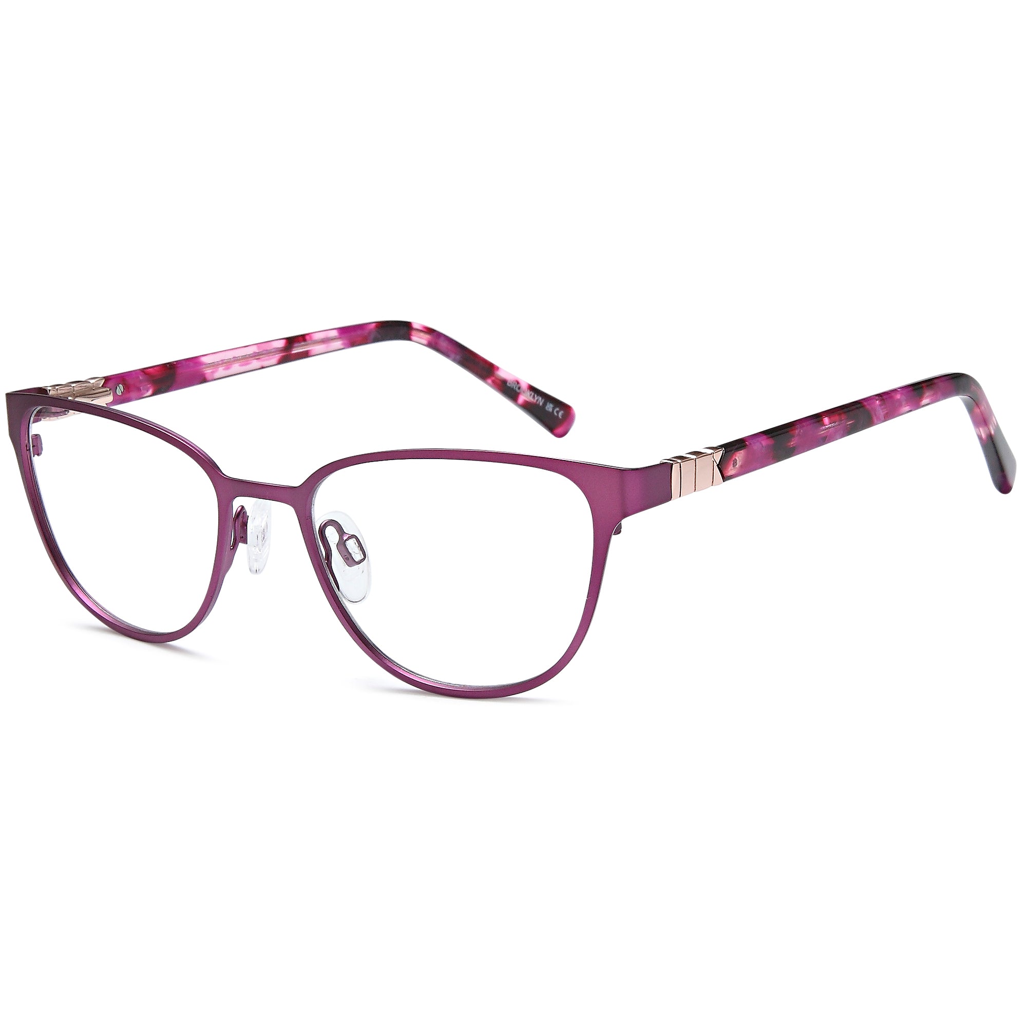 Brooklyn D251 Purple Square Metal Glasses – Women Full Rim Eyewear