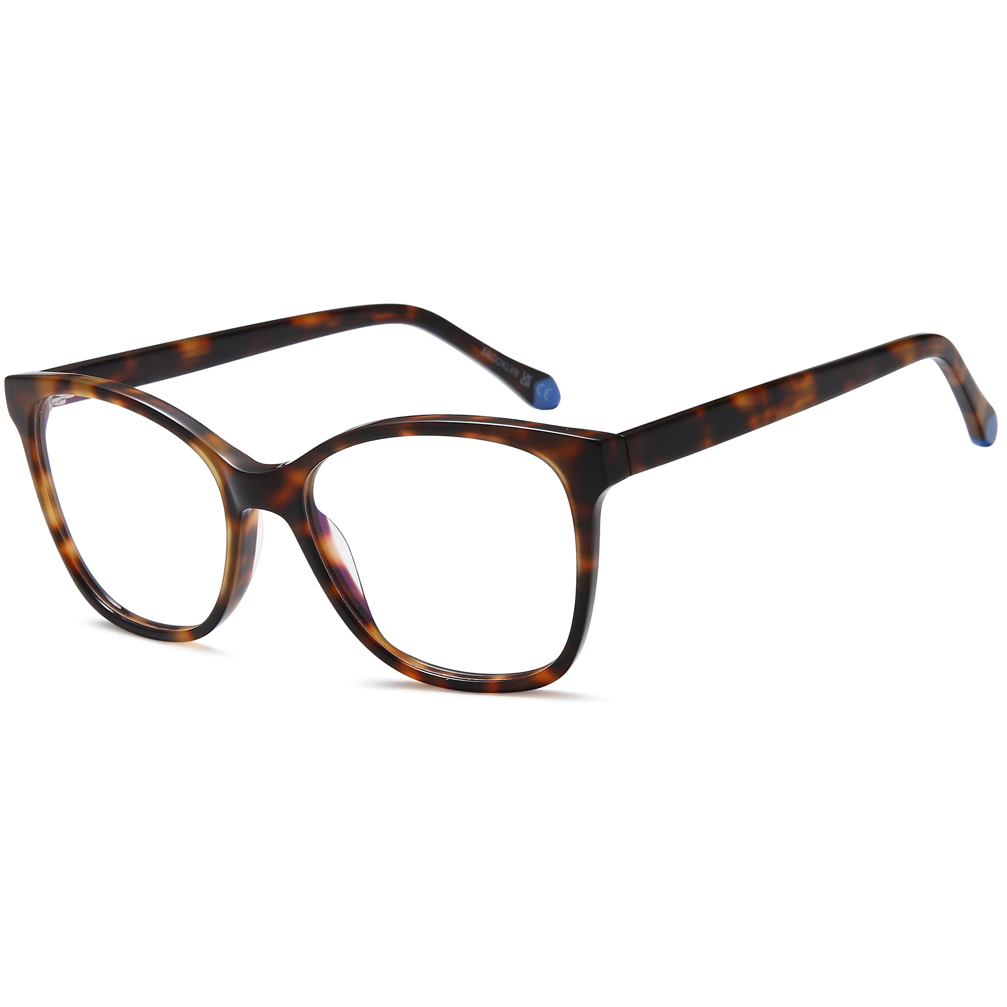 Brooklyn D258 Brown Square Plastic Glasses – Women Full Rim Eyewear