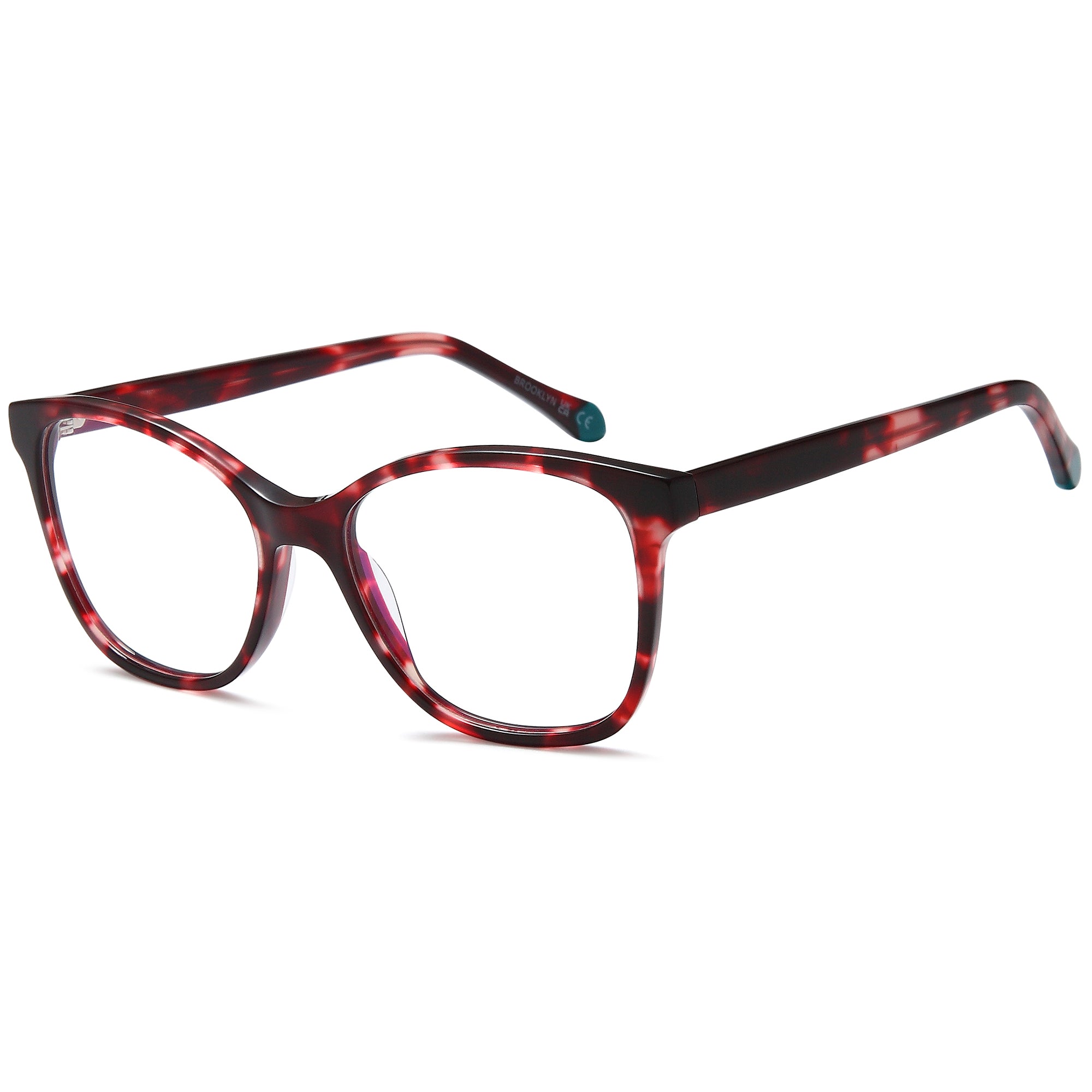 Brooklyn D258 Pink Square Plastic Glasses – Women Full Rim Eyewear