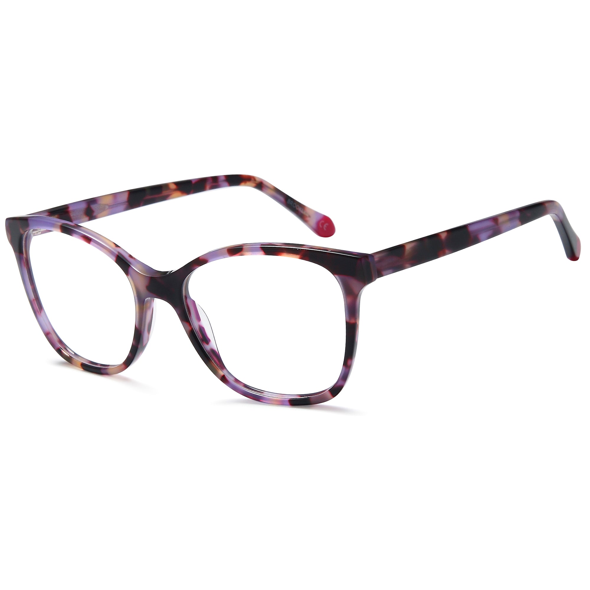 Brooklyn D258 Purple Square Plastic Glasses – Women Full Rim Eyewear