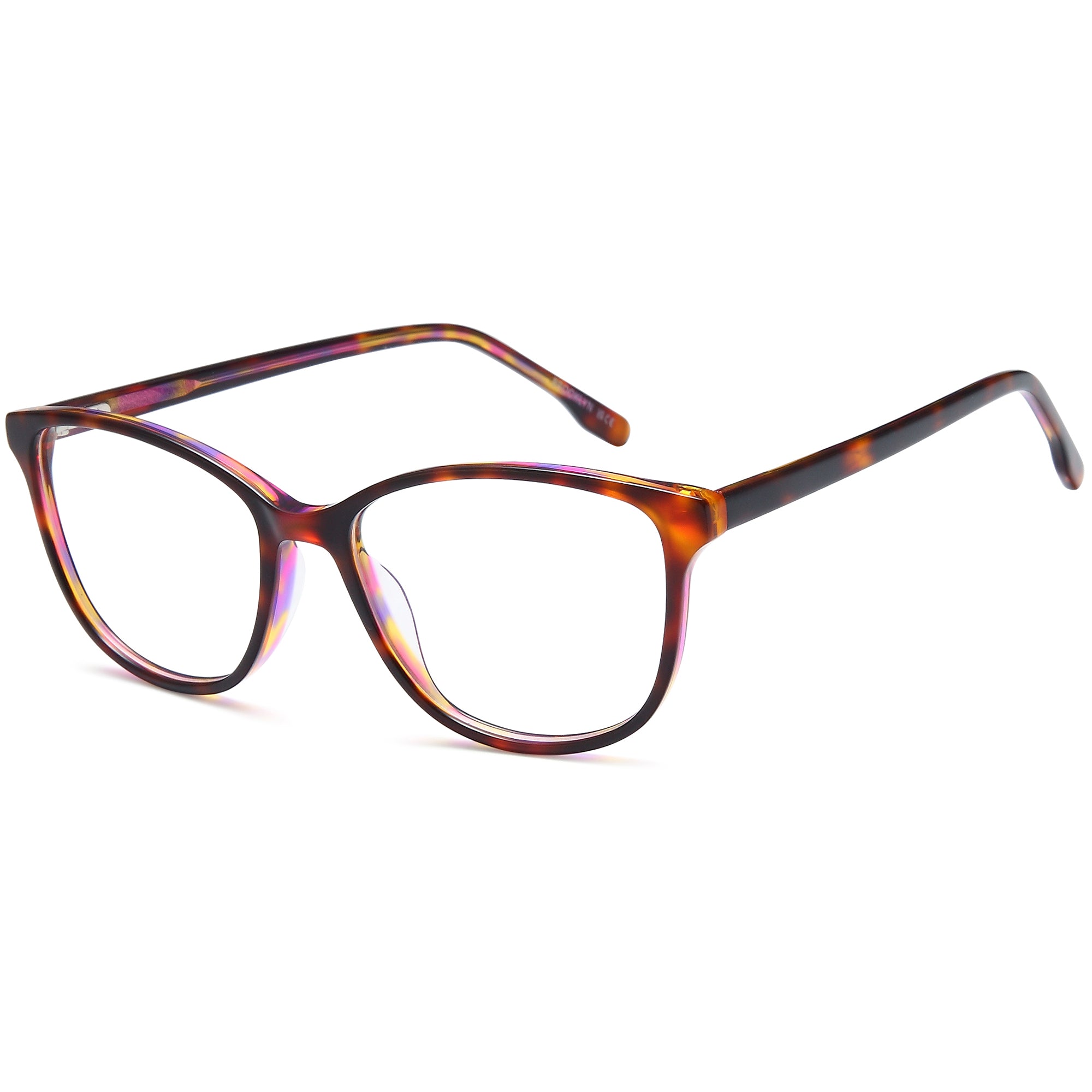 Brooklyn D259 Havana Square Plastic Glasses – Women Full Rim Eyewear