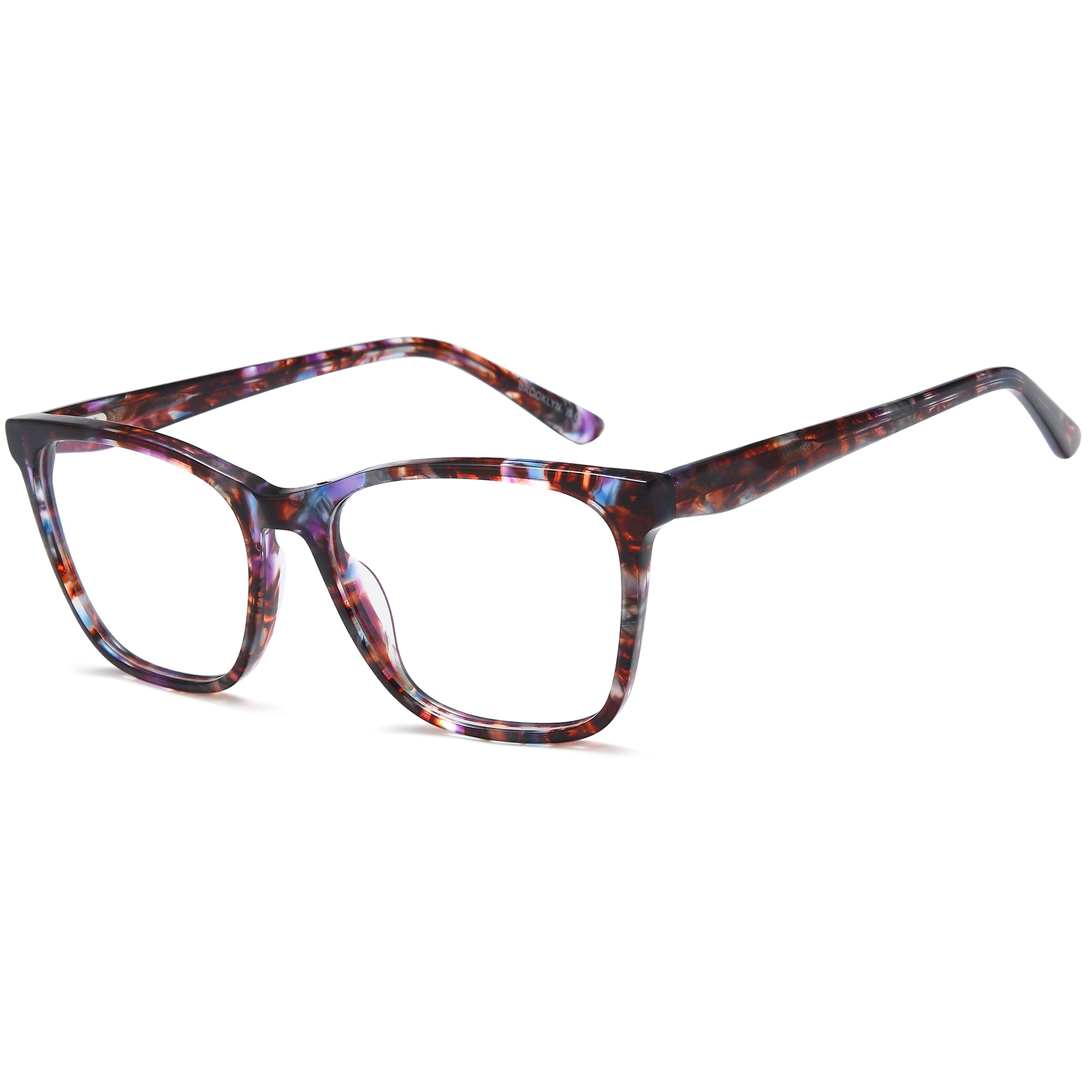 Brooklyn D261 Purple Square Plastic Glasses – Women Full Rim Eyewear