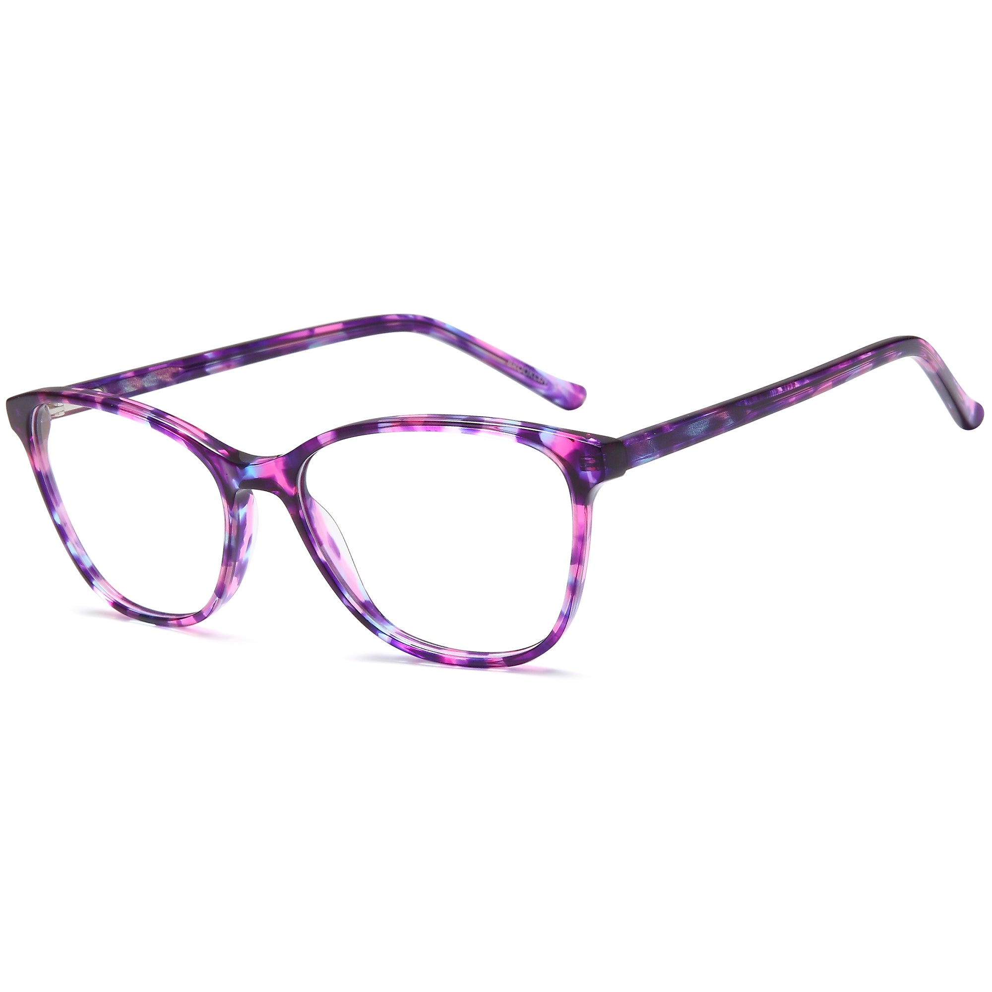Brooklyn D269 Purple Square Acetate Glasses – Women Full Rim Eyewear