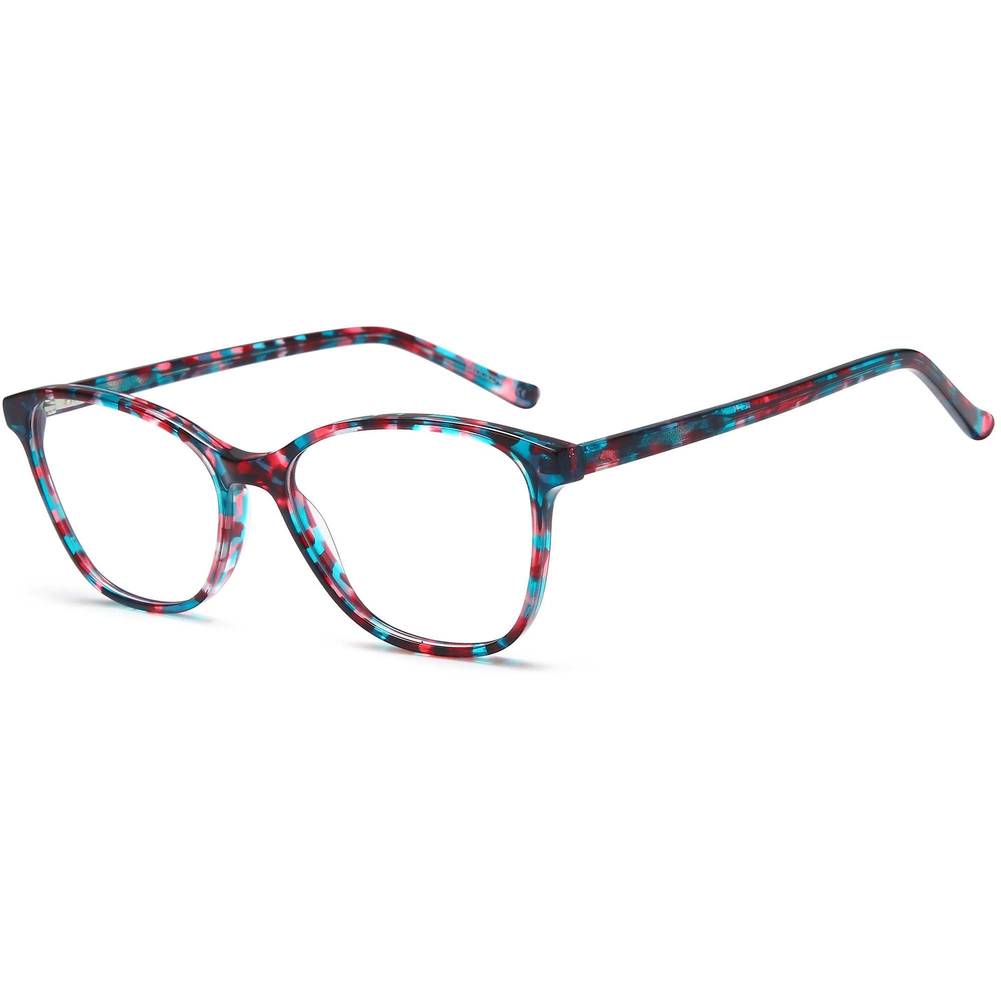 Brooklyn D269 Teal Square Acetate Glasses – Women Full Rim Eyewear