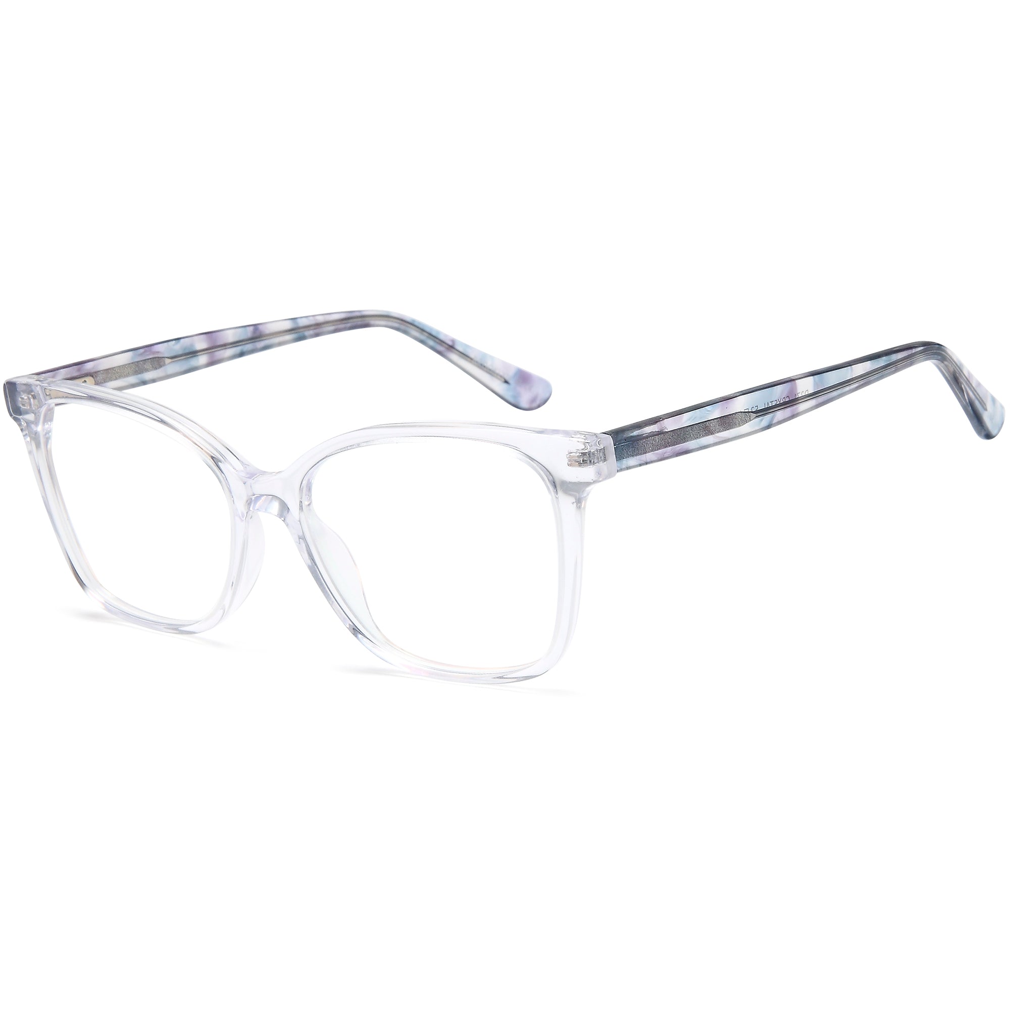 Brooklyn D271 Crystal Round Plastic Glasses – Women Full Rim Eyewear