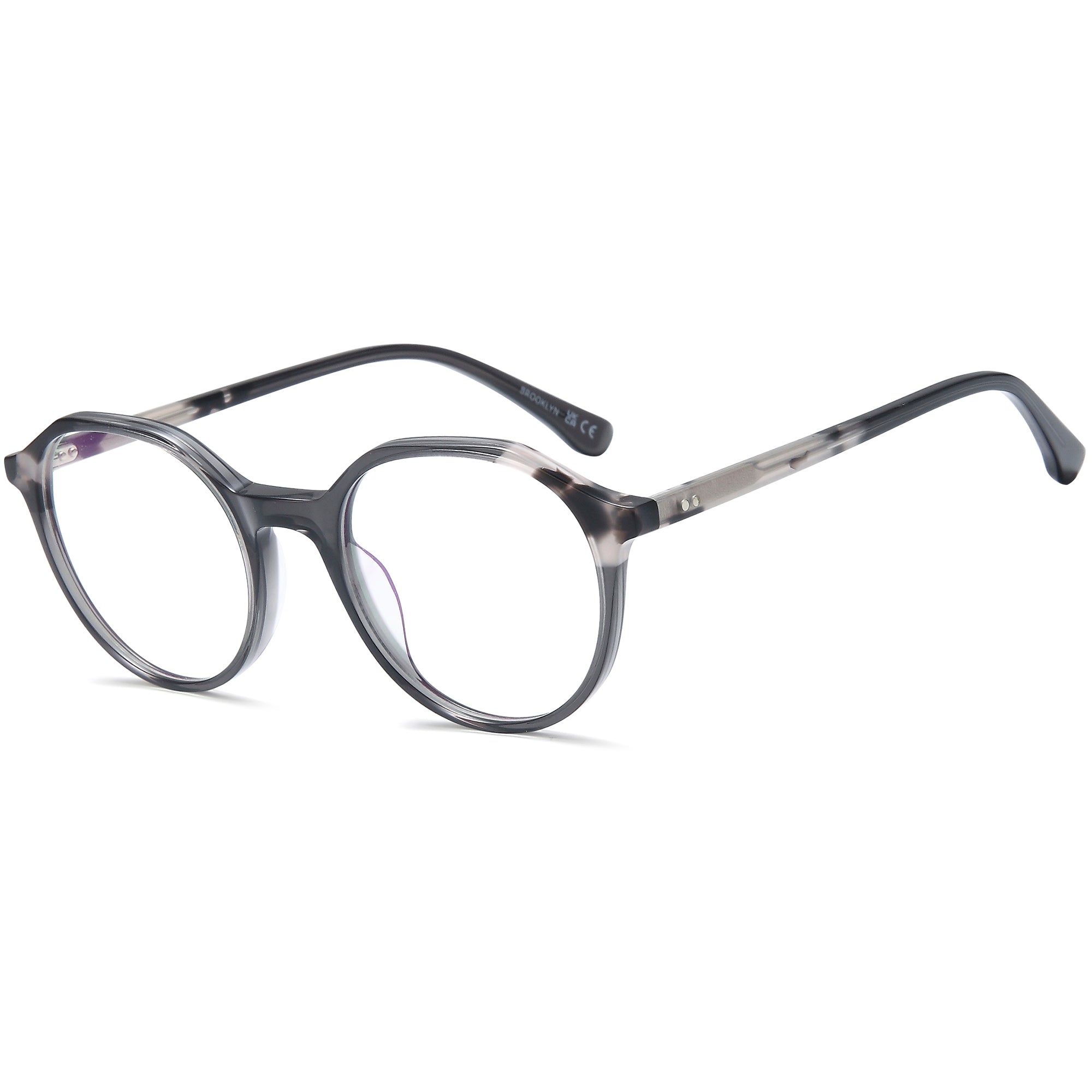 Brooklyn D272 Black Round Plastic Glasses – Women Full Rim Eyewear
