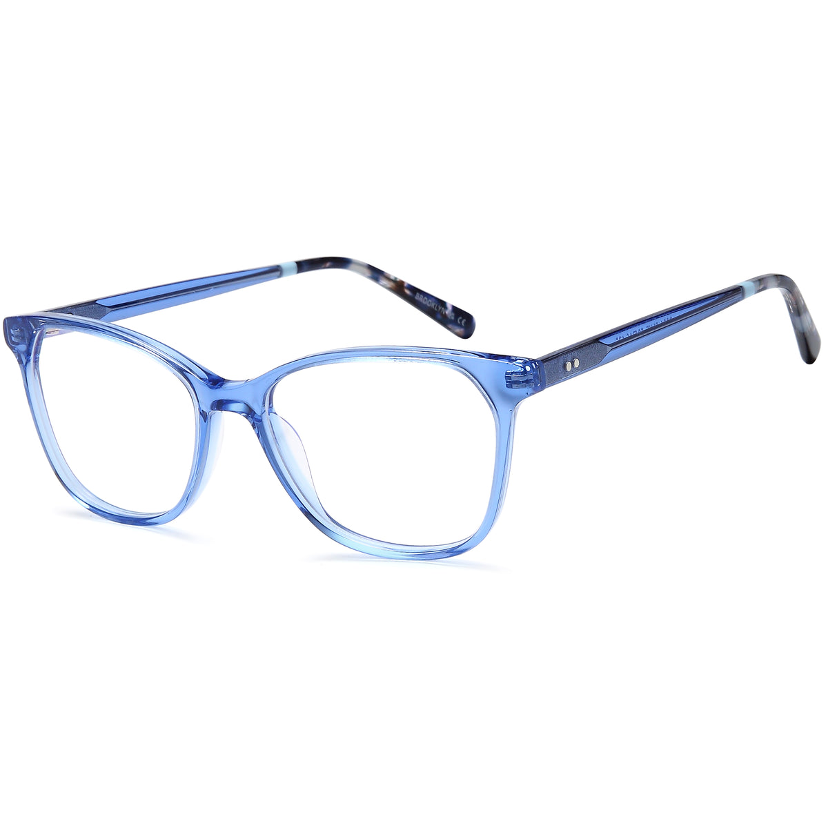 BROOKLYN D284 Blue Square Plastic Glasses – Women Full Rim Eyewear