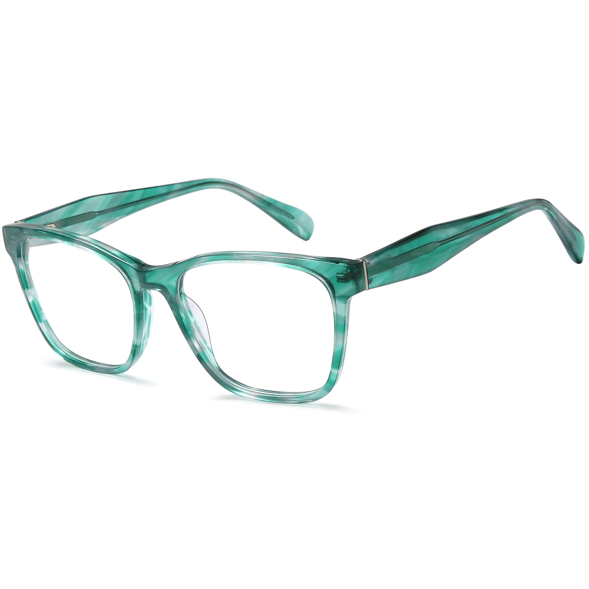 BROOKLYN D288 Green Square Plastic Glasses – Women Full Rim Eyewear