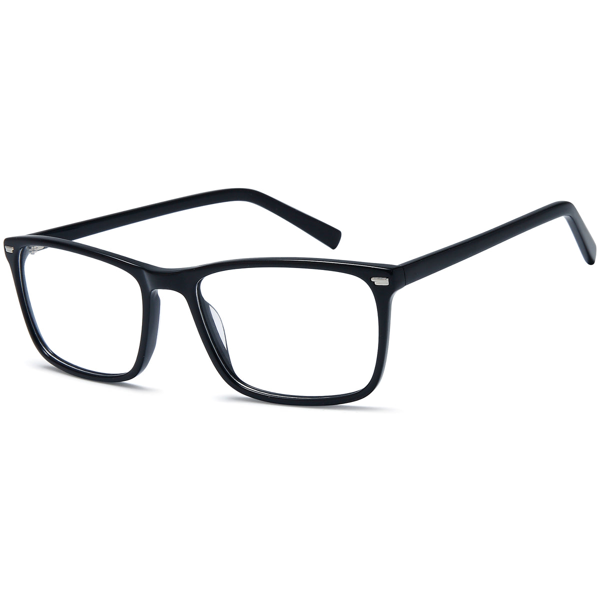 BROOKLYN D294 Black Square Plastic Glasses – Men Full Rim Eyewear