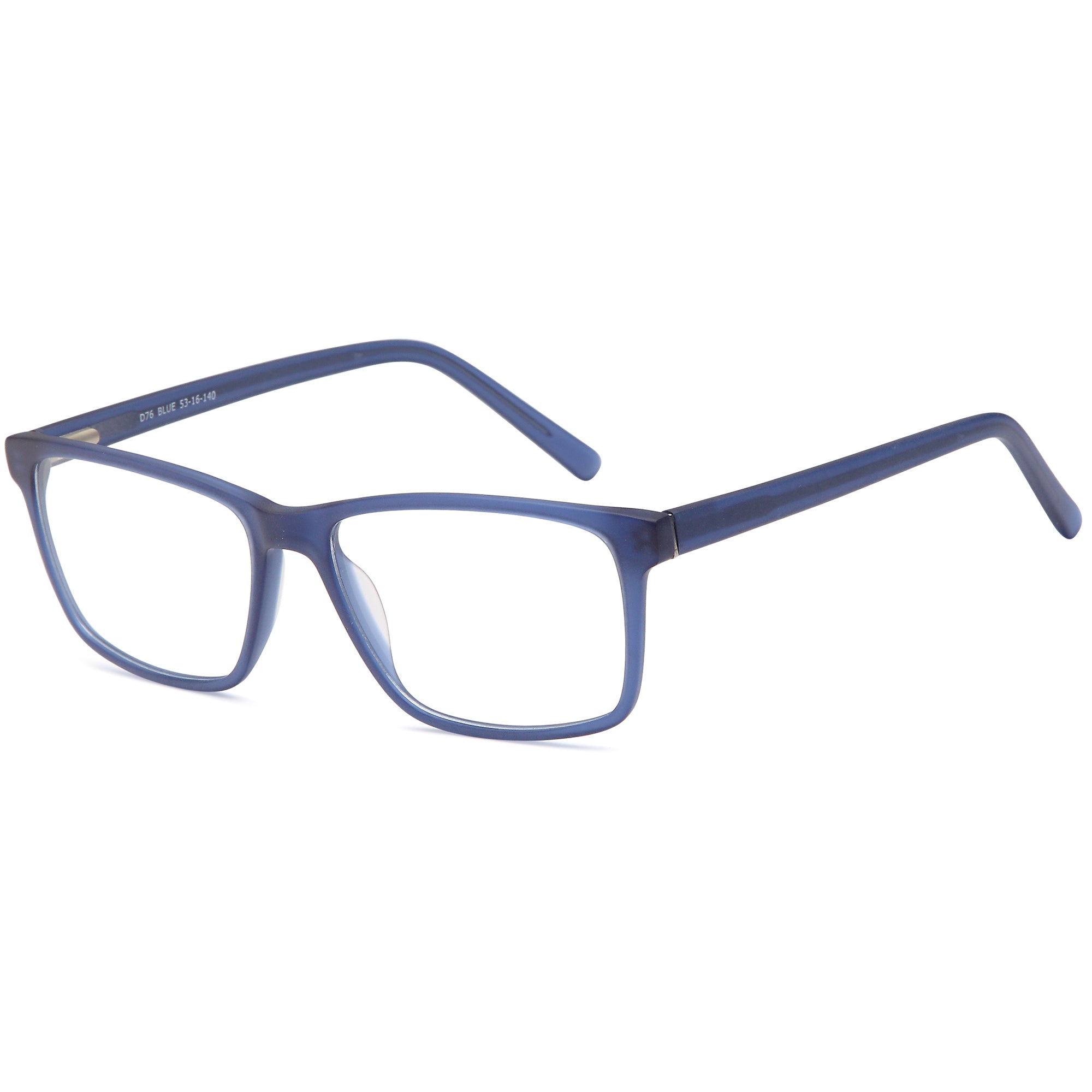 Brooklyn D76 Blue Square Plastic Glasses – Men Full Rim Eyewear