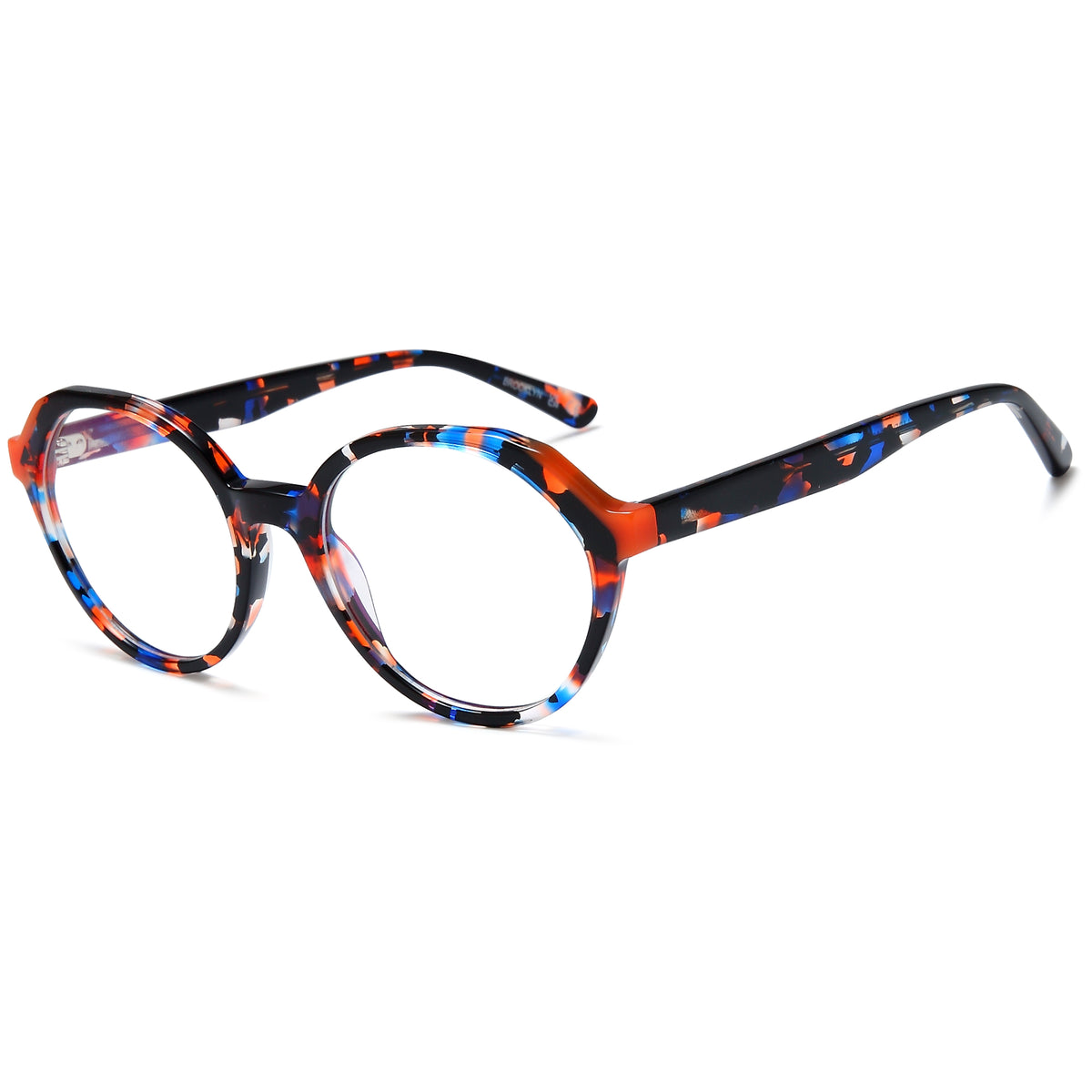 BROOKLYN BLACK LABEL DB9969 Blue Round Plastic Glasses – Unisex Full Rim Eyewear