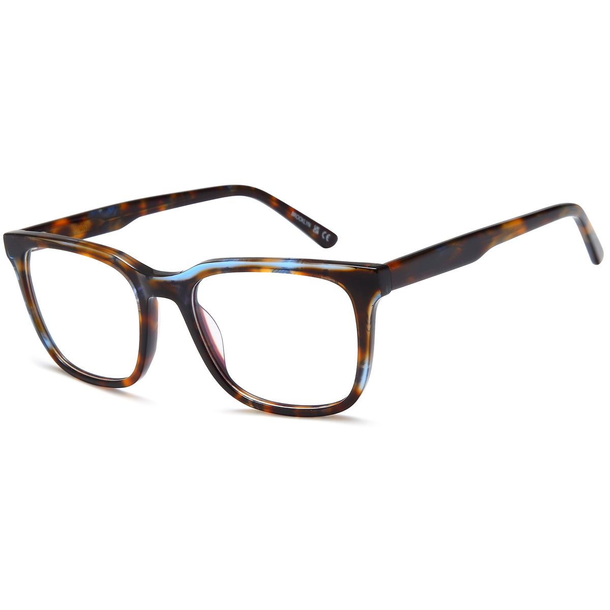 BROOKLYN BLACK LABEL DB9970 Blue Round Plastic Glasses – Unisex Full Rim Eyewear