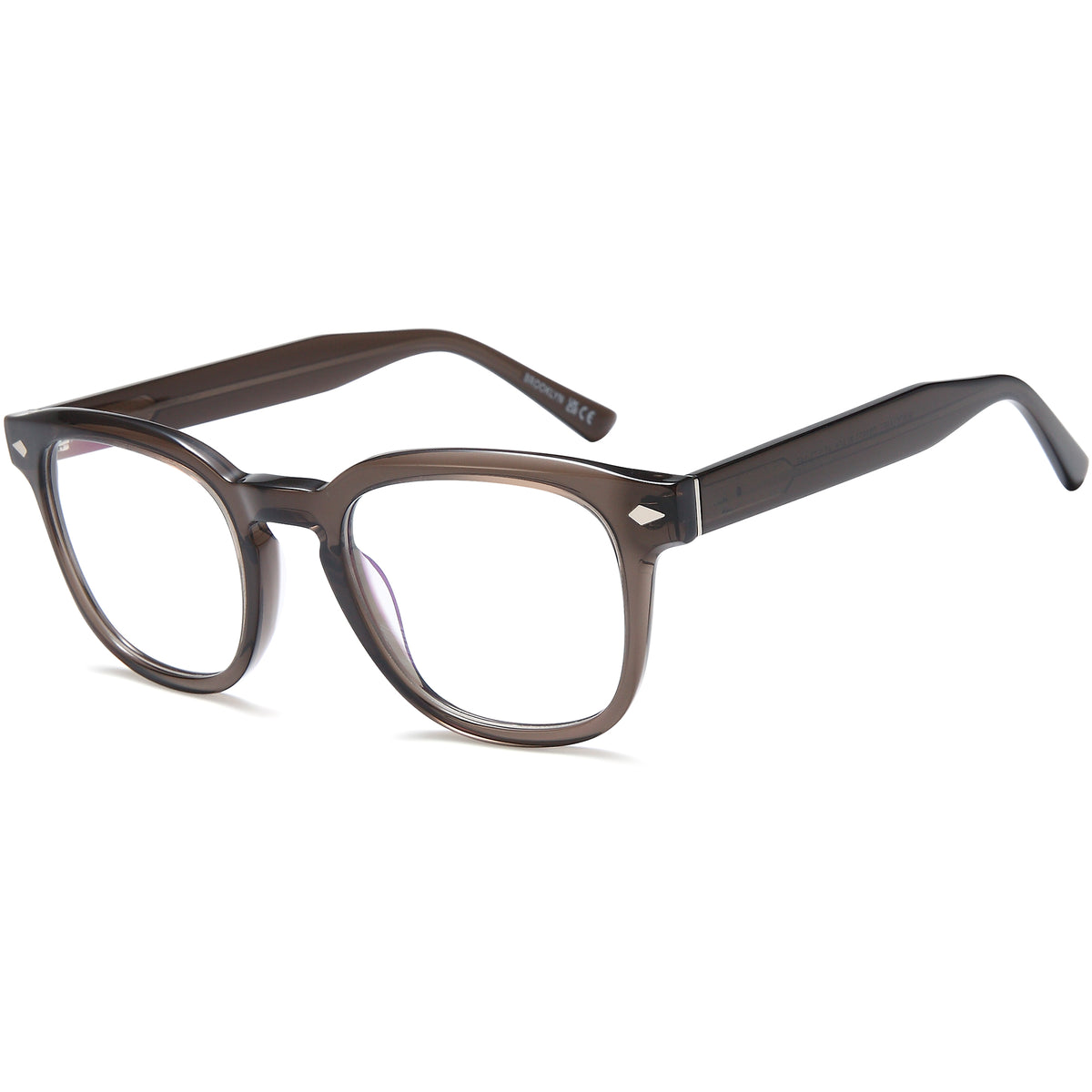 BROOKLYN BLACK LABEL DB9973 Black Square Plastic Glasses – Unisex Full Rim Eyewear