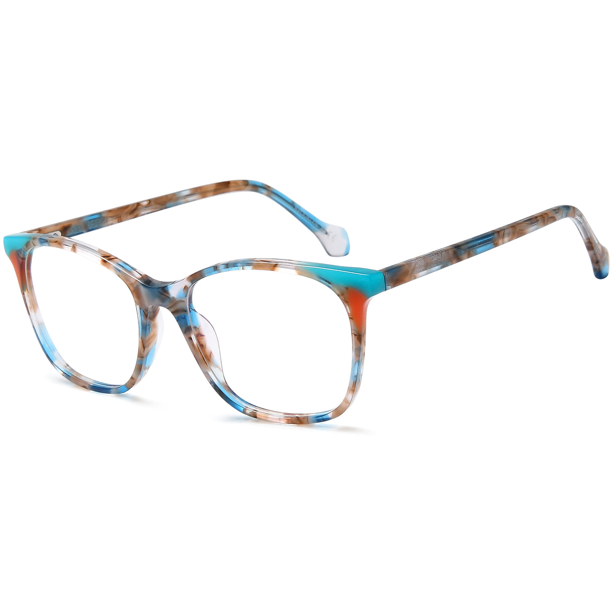 BROOKLYN BLACK LABEL DB9977 Blue Square Plastic Glasses – Women Full Rim Eyewear