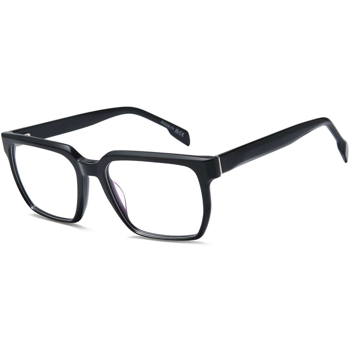 BROOKLYN BLACK LABEL DB9978 Black Square Plastic Glasses – Men Full Rim Eyewear