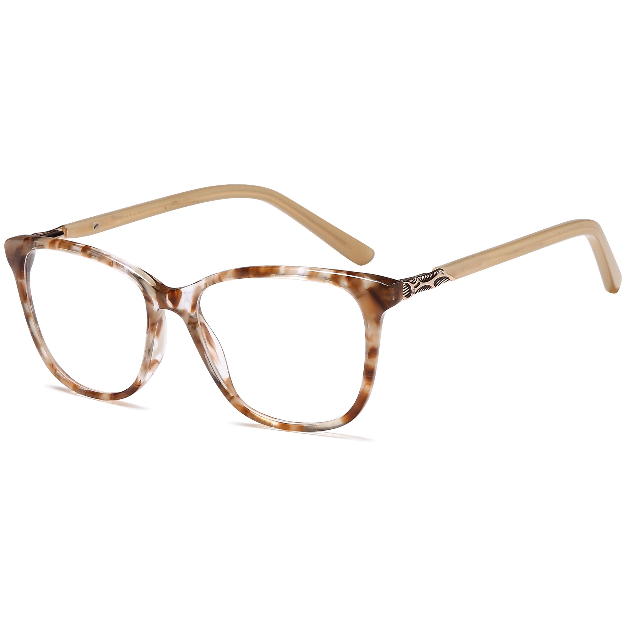 Delancy DEL145 Brown Demi Plastic Glasses – Women Full Rim Eyewear