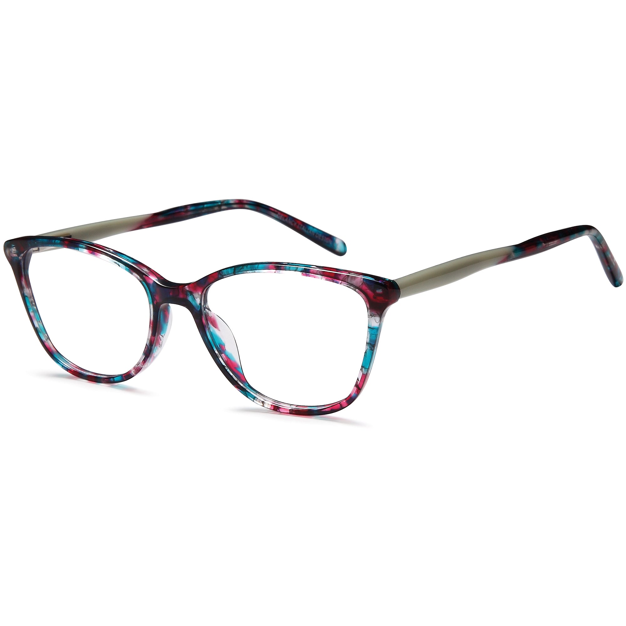 Delancy DEL148 Blue Square Plastic Glasses – Women Full Rim Eyewear