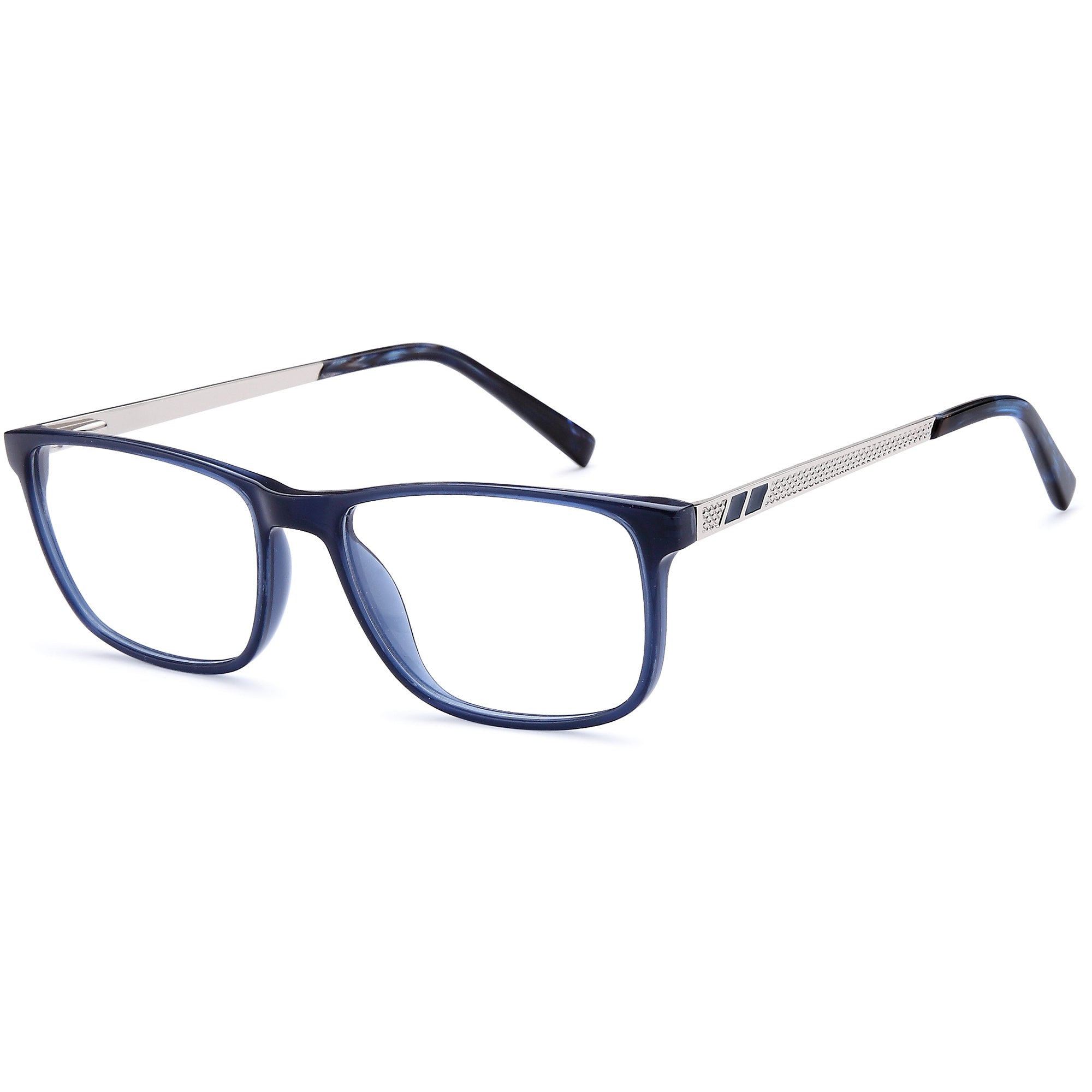 Delancy DEL160 Blue Square Plastic Glasses – Men Full Rim Eyewear