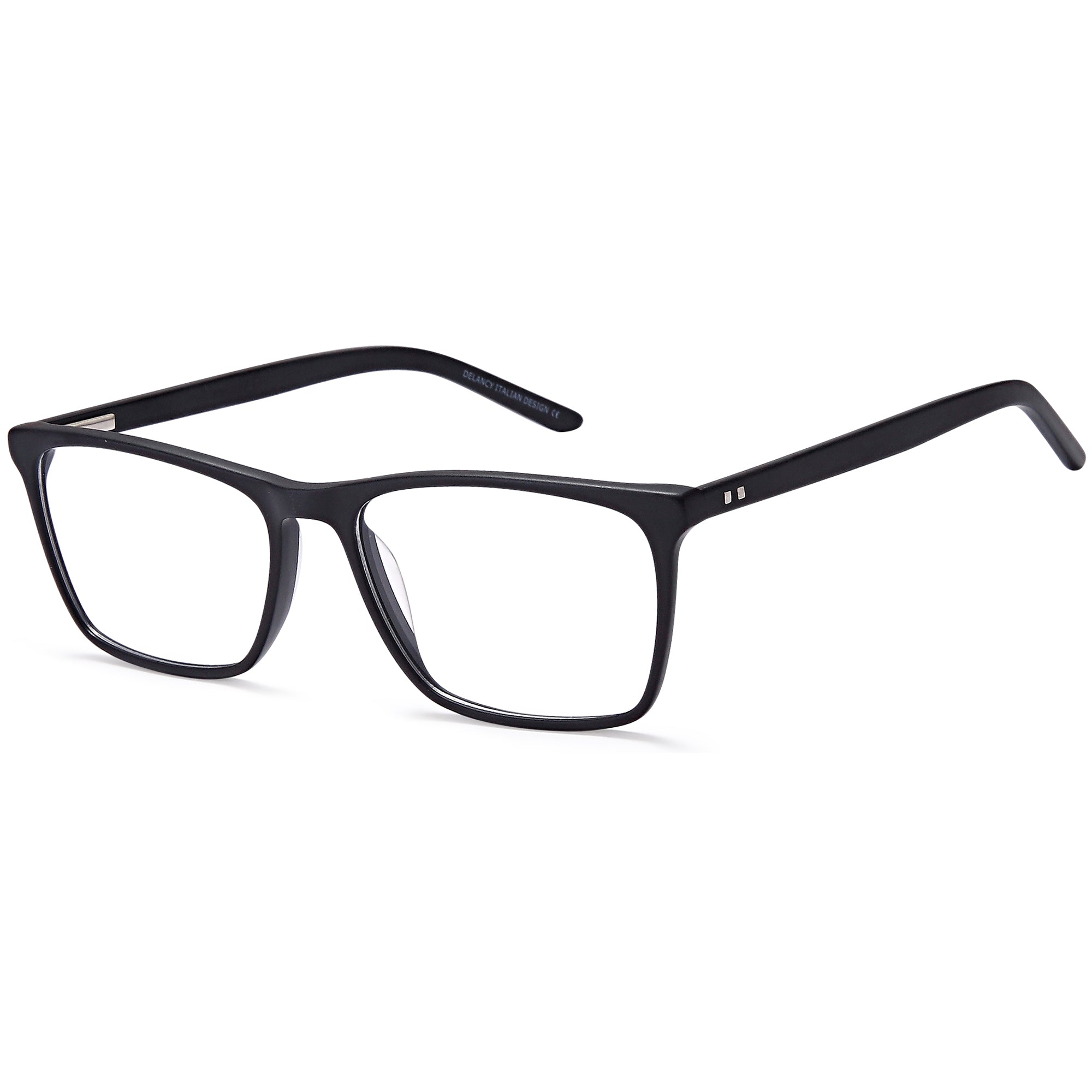 Delancy DEL163 Black Square Plastic Glasses – Men Full Rim Eyewear