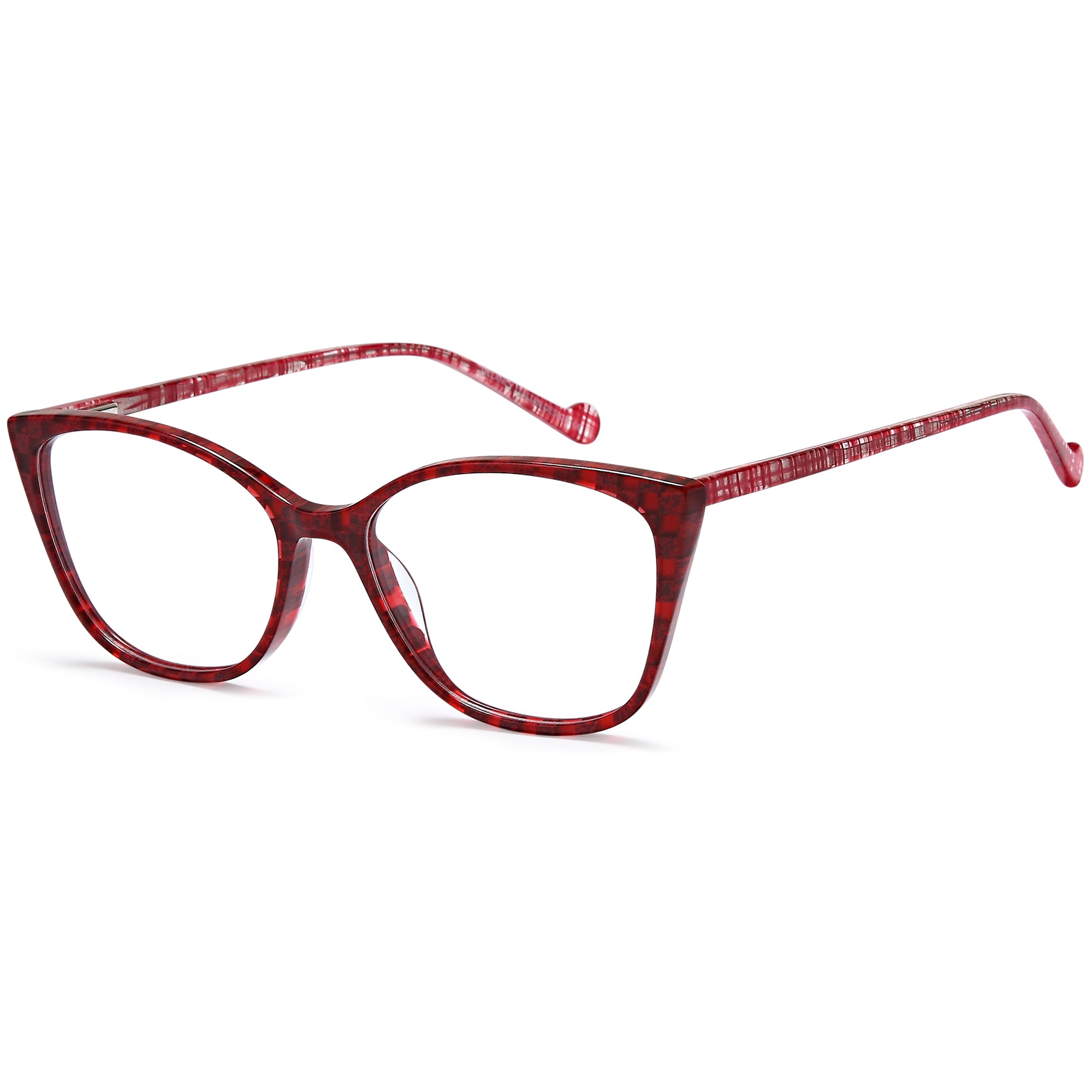 Delancy DEL164 Wine Square Plastic Glasses – Women Full Rim Eyewear