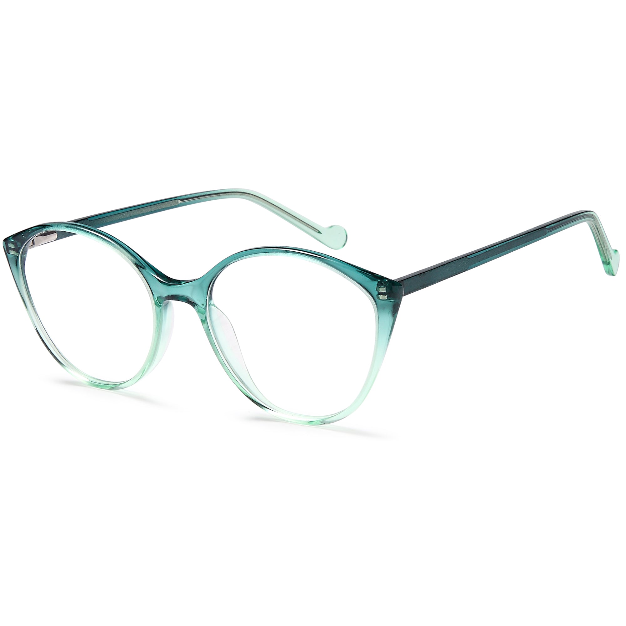 Delancy DEL167 Green Round Plastic Glasses – Women Full Rim Eyewear