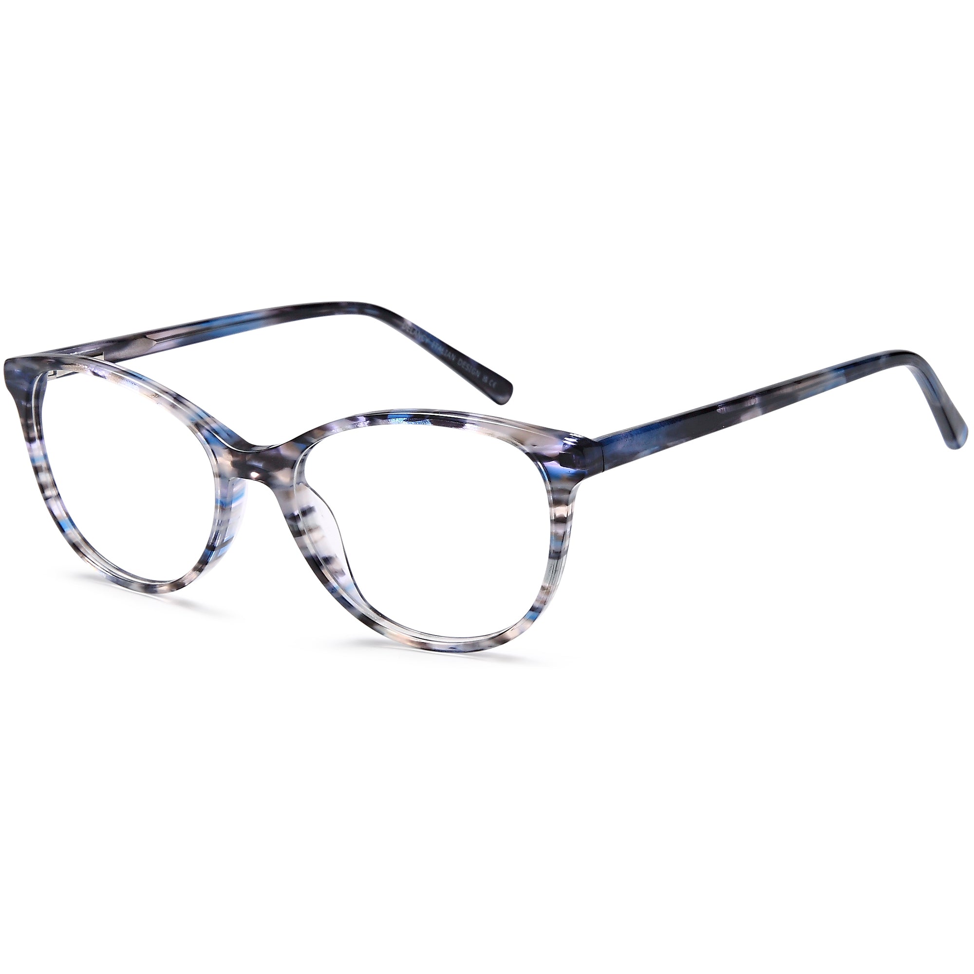Delancy DEL171 Blue Square Plastic Glasses – Women Full Rim Eyewear