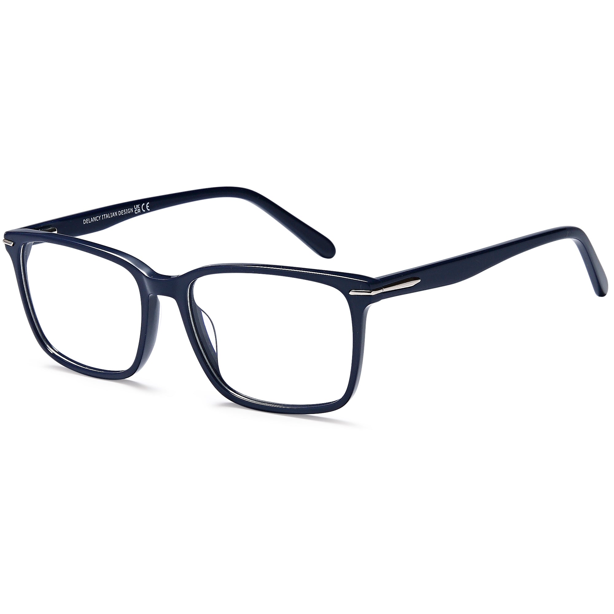 Delancy DEL172 Blue Square Plastic Glasses – Men Full Rim Eyewear