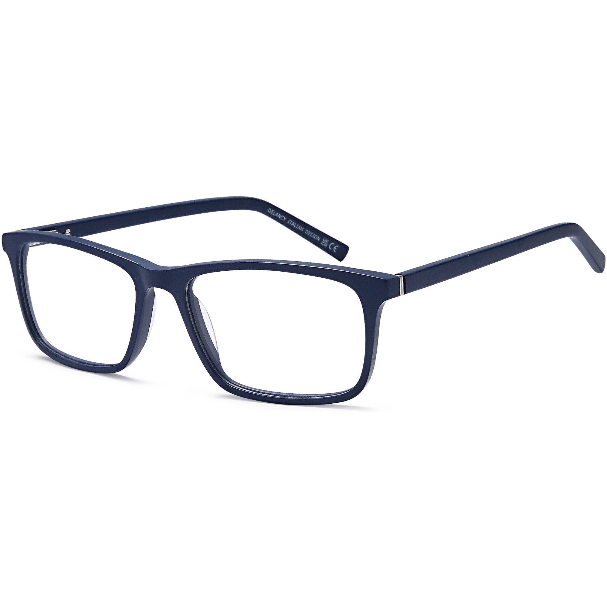 Delancy DEL173 Matt Blue Plastic Glasses – Men Full Rim Eyewear
