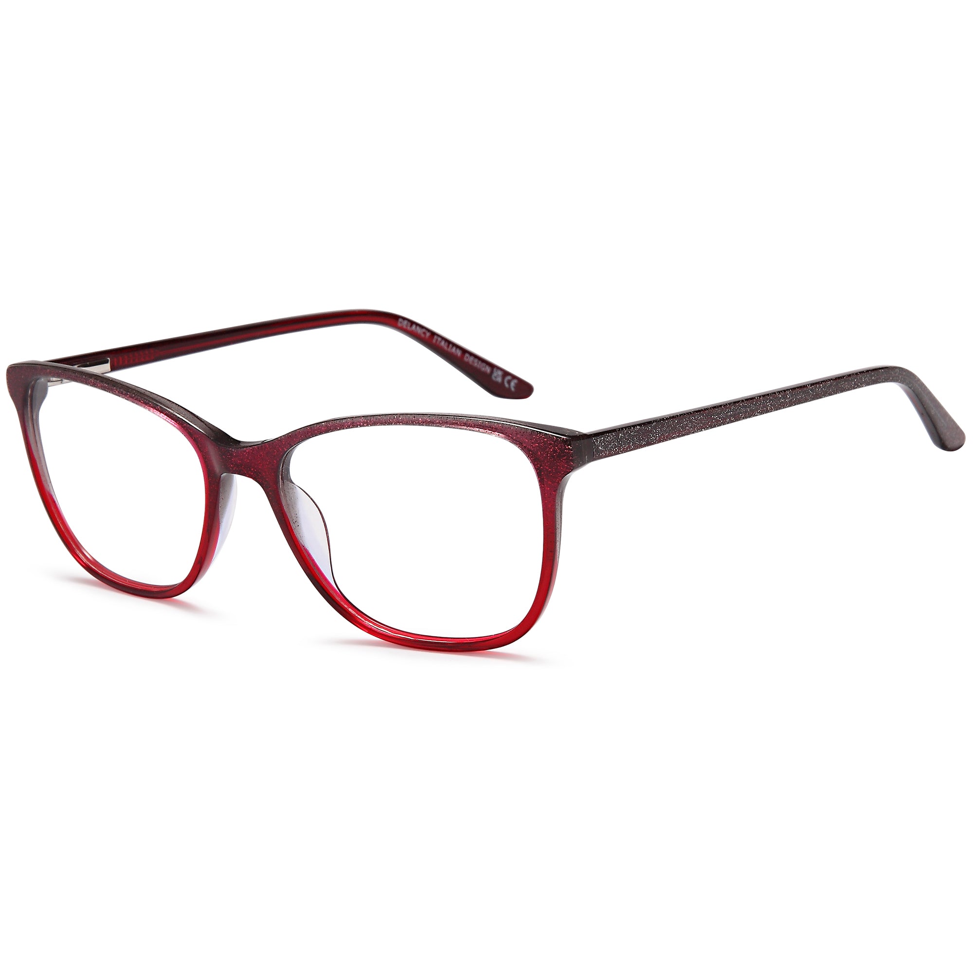 Delancy DEL175 Wine Oval Acetate Glasses – Women Full Rim Eyewear
