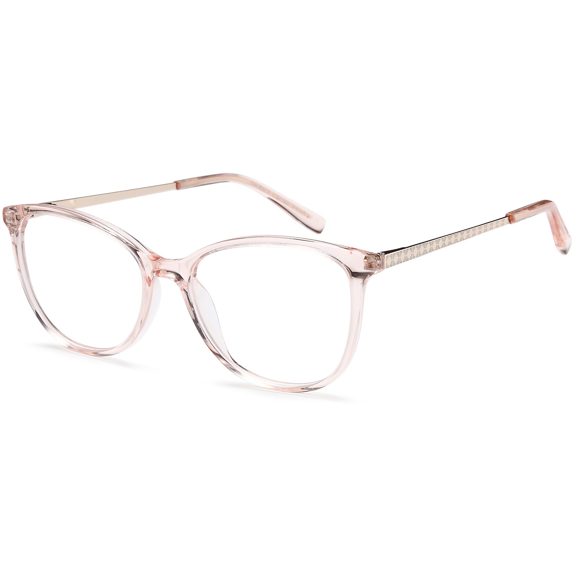 Delancy DEL180 Champayne Round Acetate Glasses – Women Full Rim Eyewear