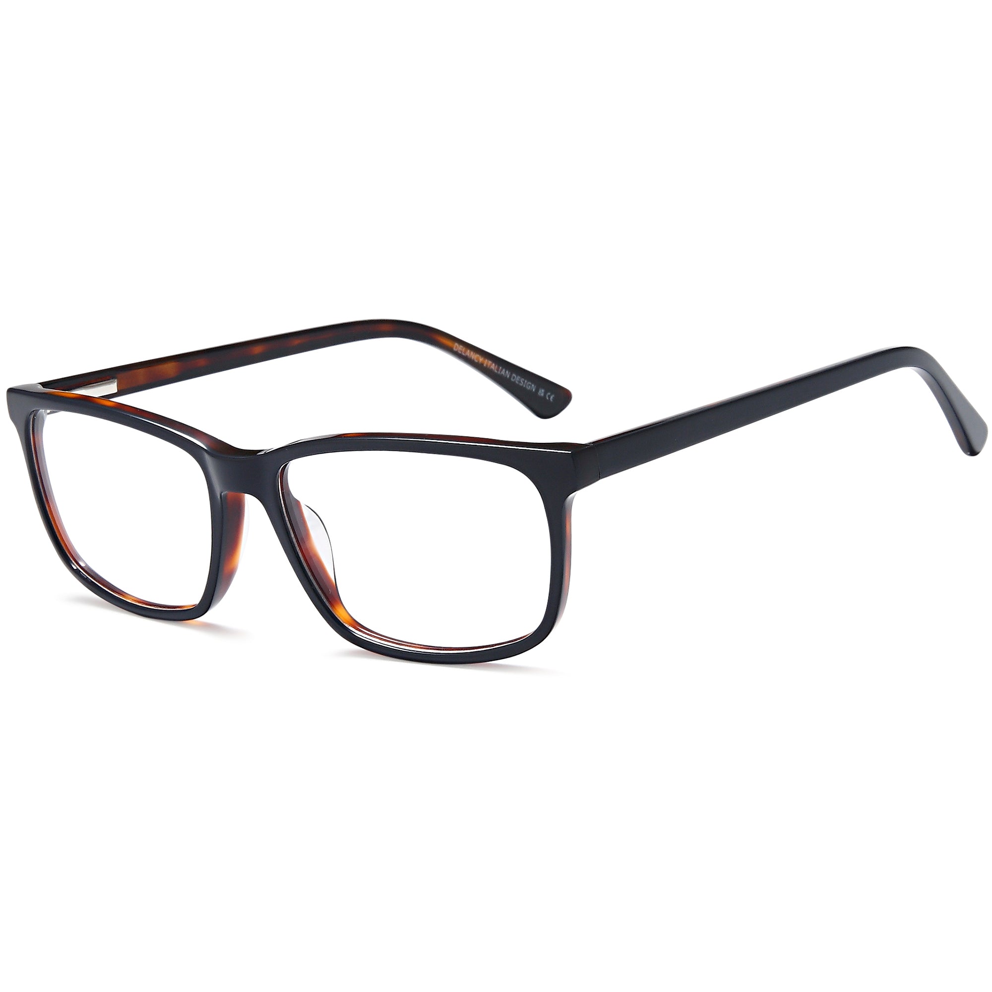 Delancy DEL188 Blue Square Plastic Glasses – Men Full Rim Eyewear