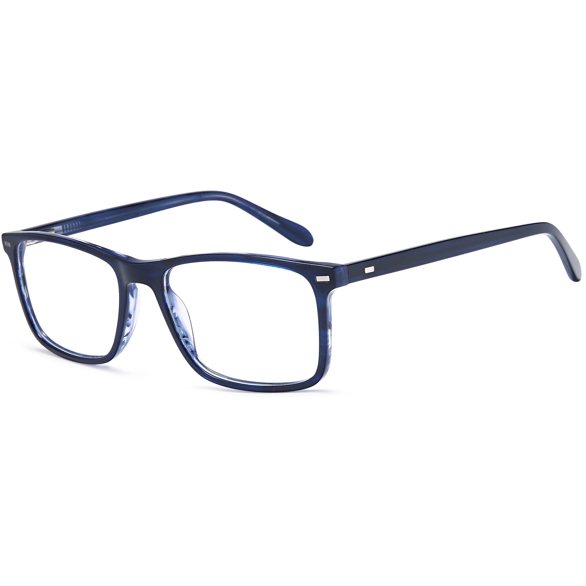 Delancy DEL191 Blue Square Plastic Glasses – Men Full Rim Eyewear