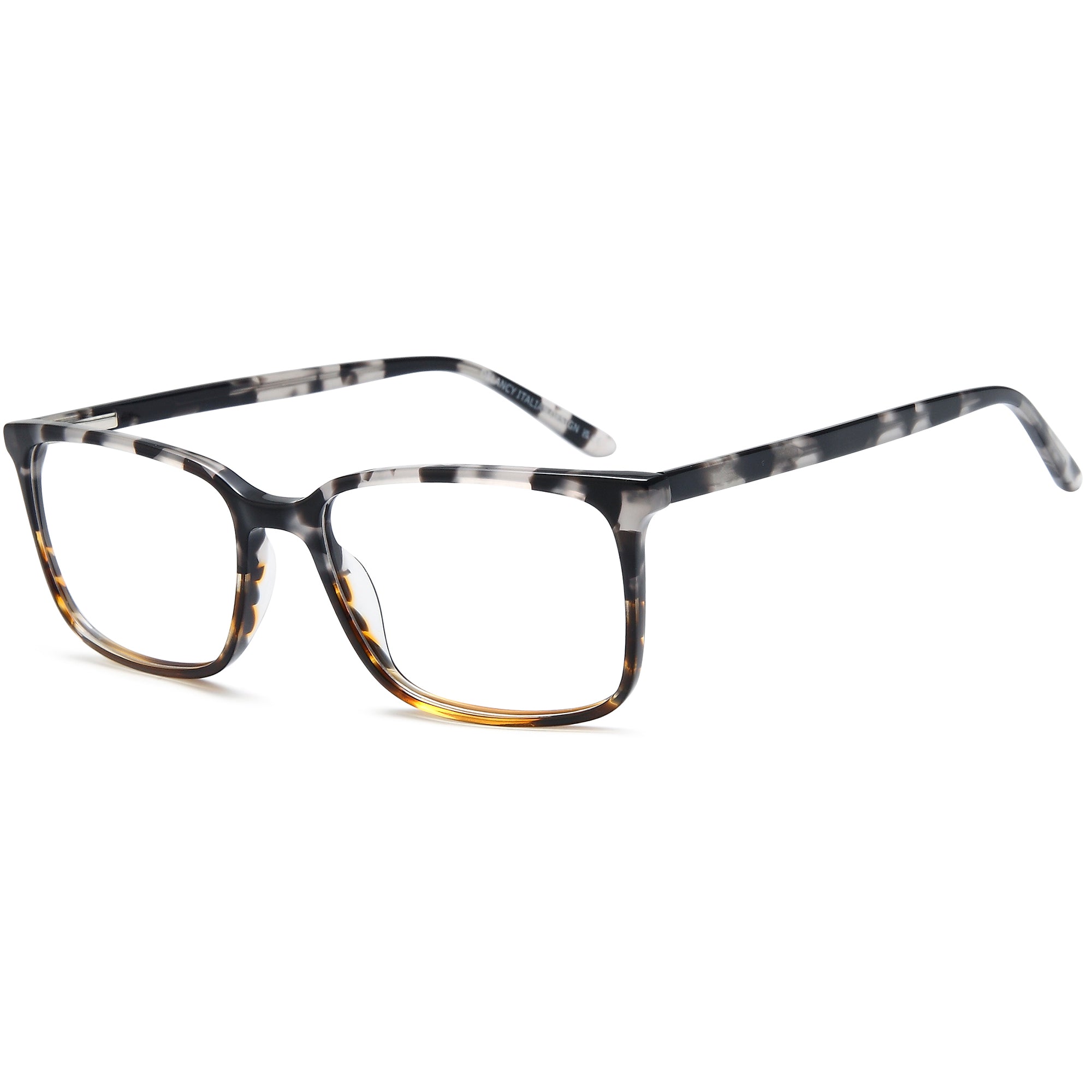 Delancy DEL192 Grey Square Plastic Glasses – Men Full Rim Eyewear