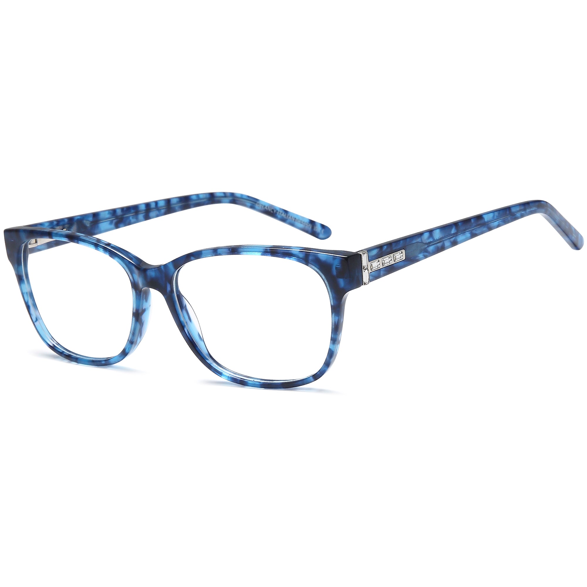 Delancy DEL199 Blue Square Plastic Glasses – Men Full Rim Eyewear