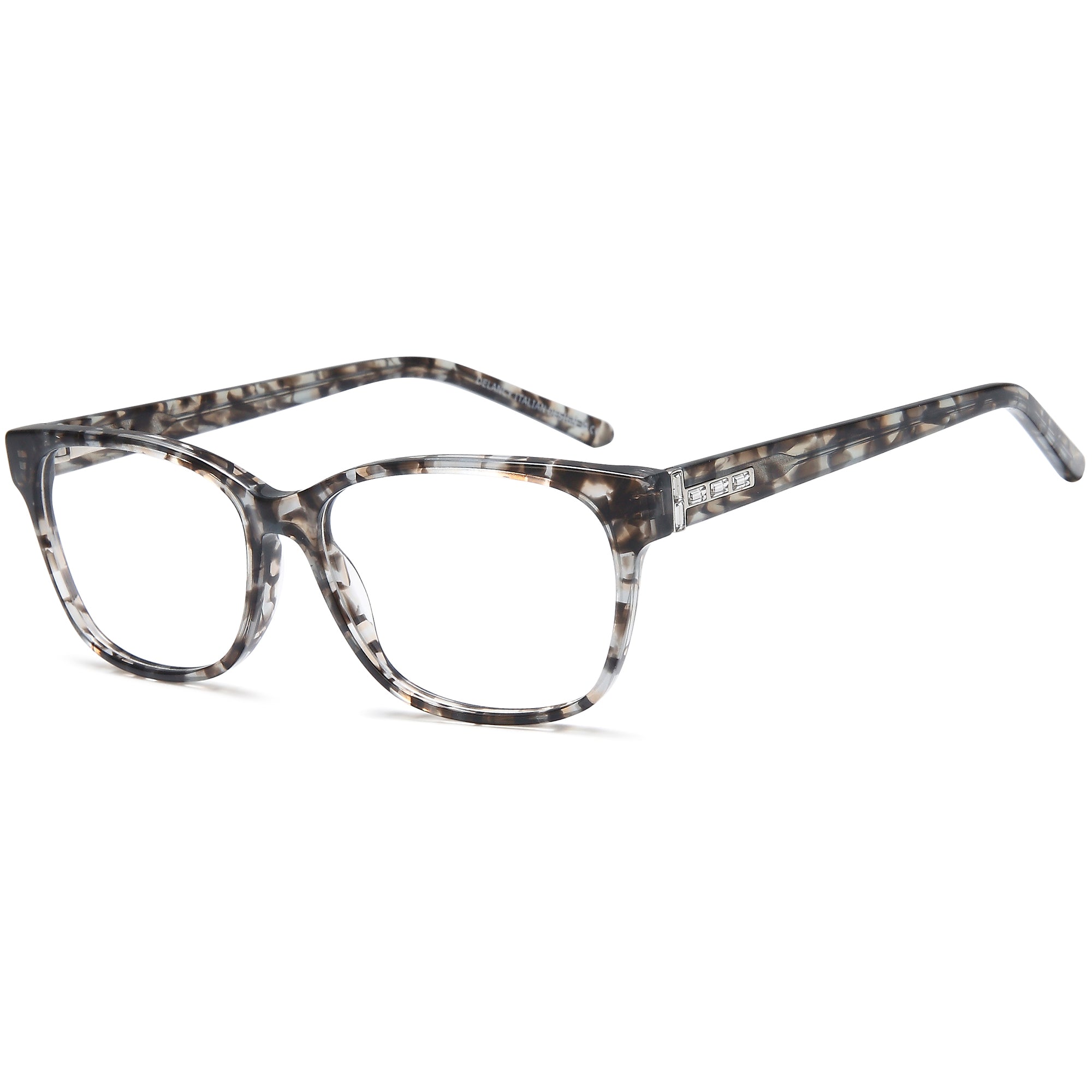 Delancy DEL199 Grey Square Plastic Glasses – Men Full Rim Eyewear