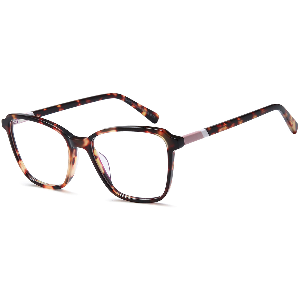 DELANCY DEL204 Havana Square Plastic Glasses – Women Full Rim Eyewear