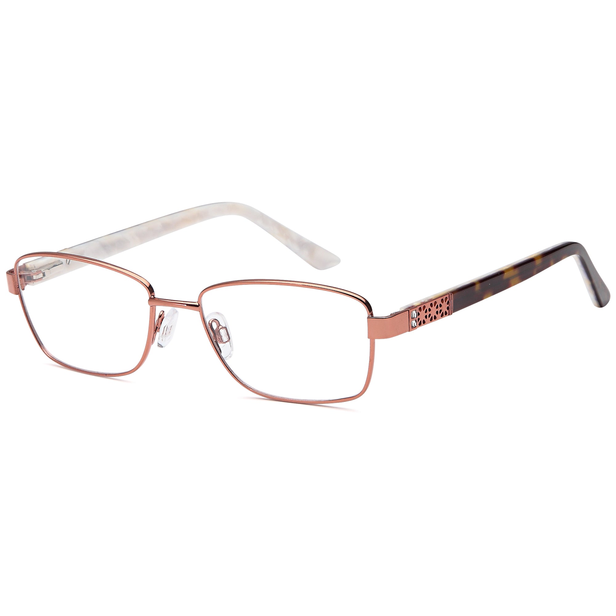 Foschini FOS211 Bronze Square Metal Glasses – Women Full Rim Eyewear