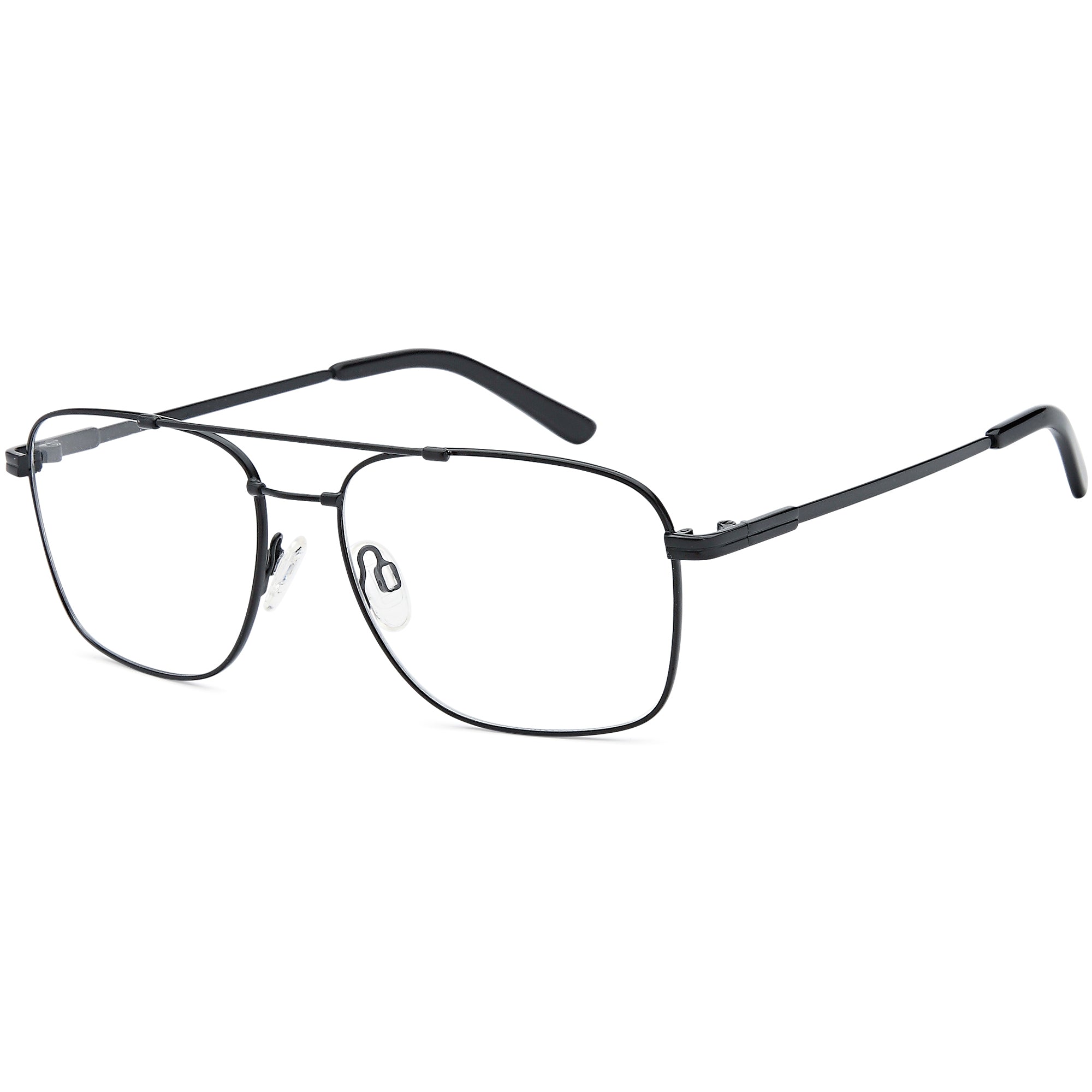 Flexit MODEL6044 Black Square Metal Glasses – Men Full Rim Eyewear