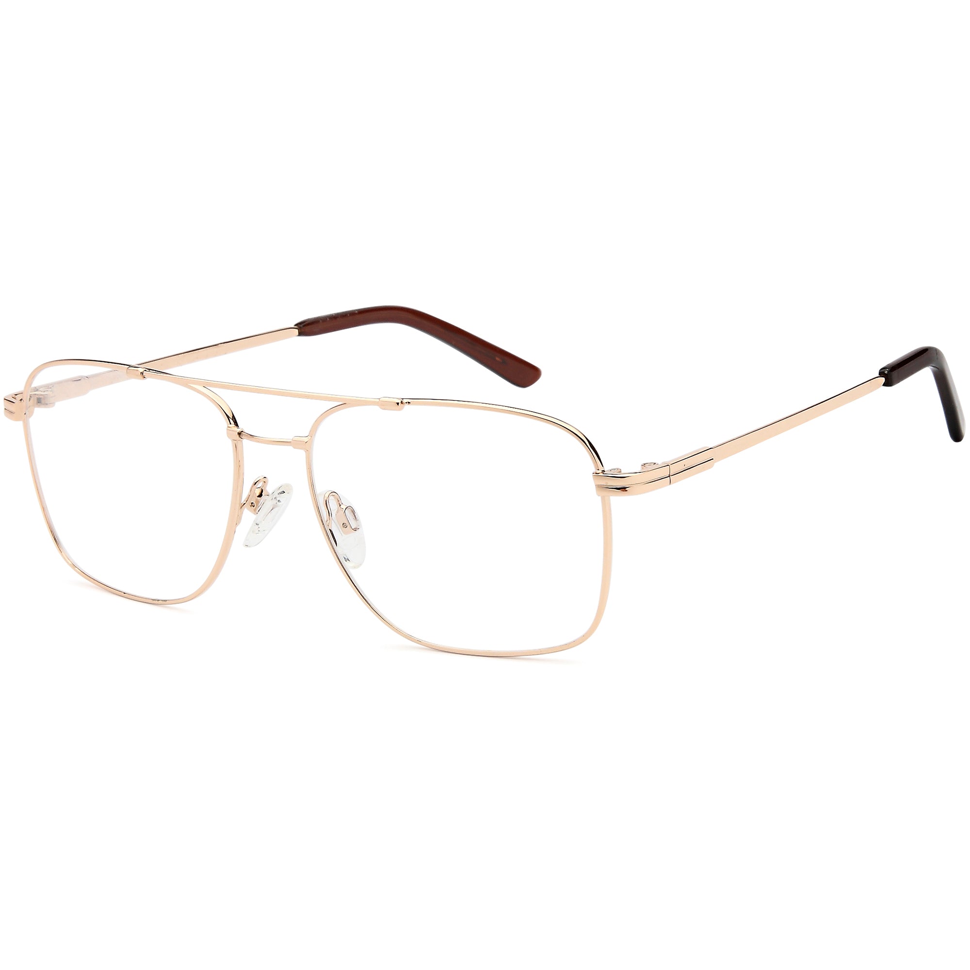 Flexit MODEL6044 Gold Square Metal Glasses – Men Full Rim Eyewear