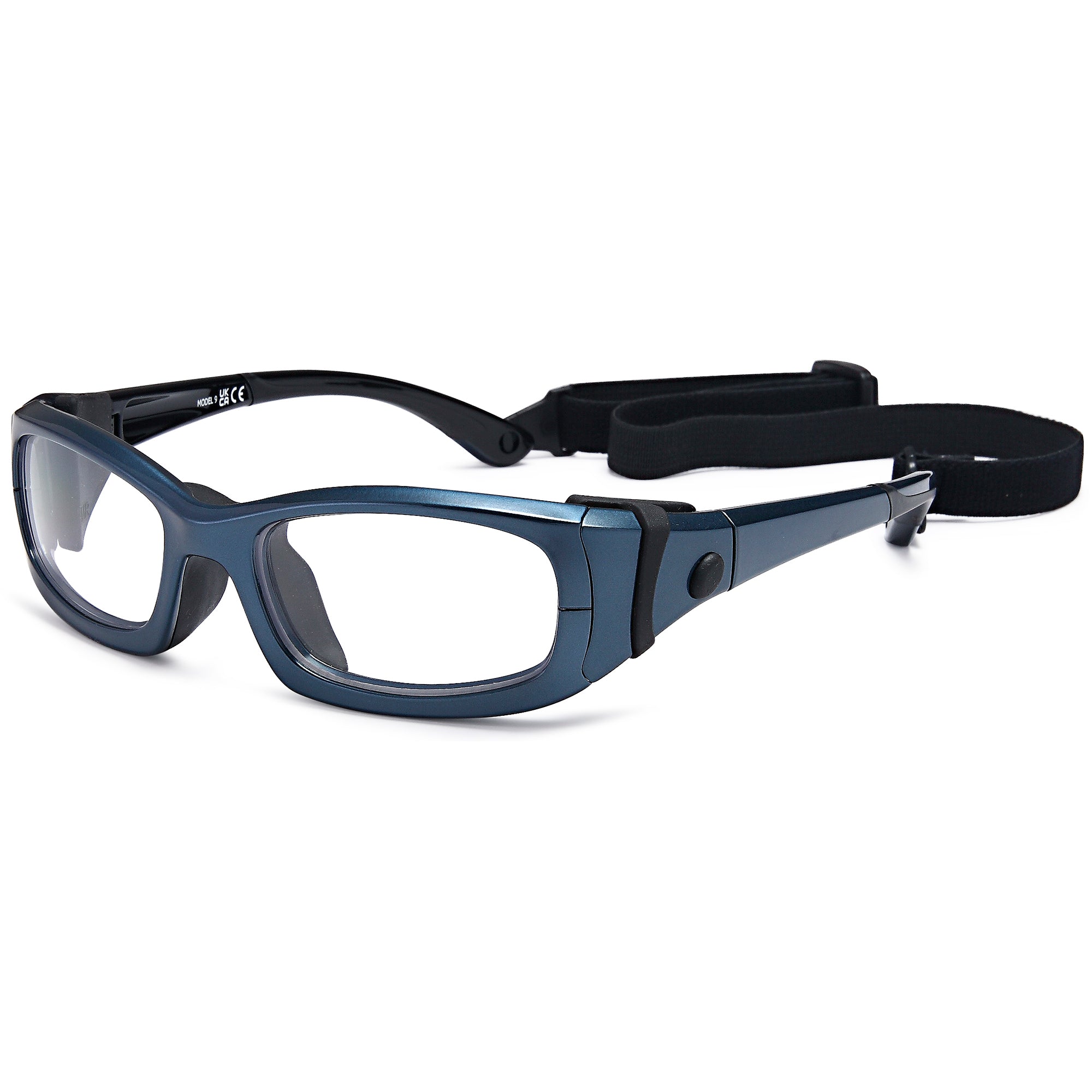 4 Sport MODEL9 Black Plastic Glasses – Unisex Full Rim Eyewear