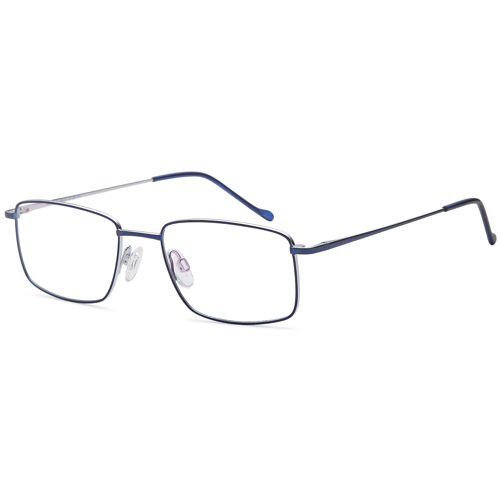 Sakuru SAK1000T Blue Square Titanium Glasses – Men Full Rim Eyewear