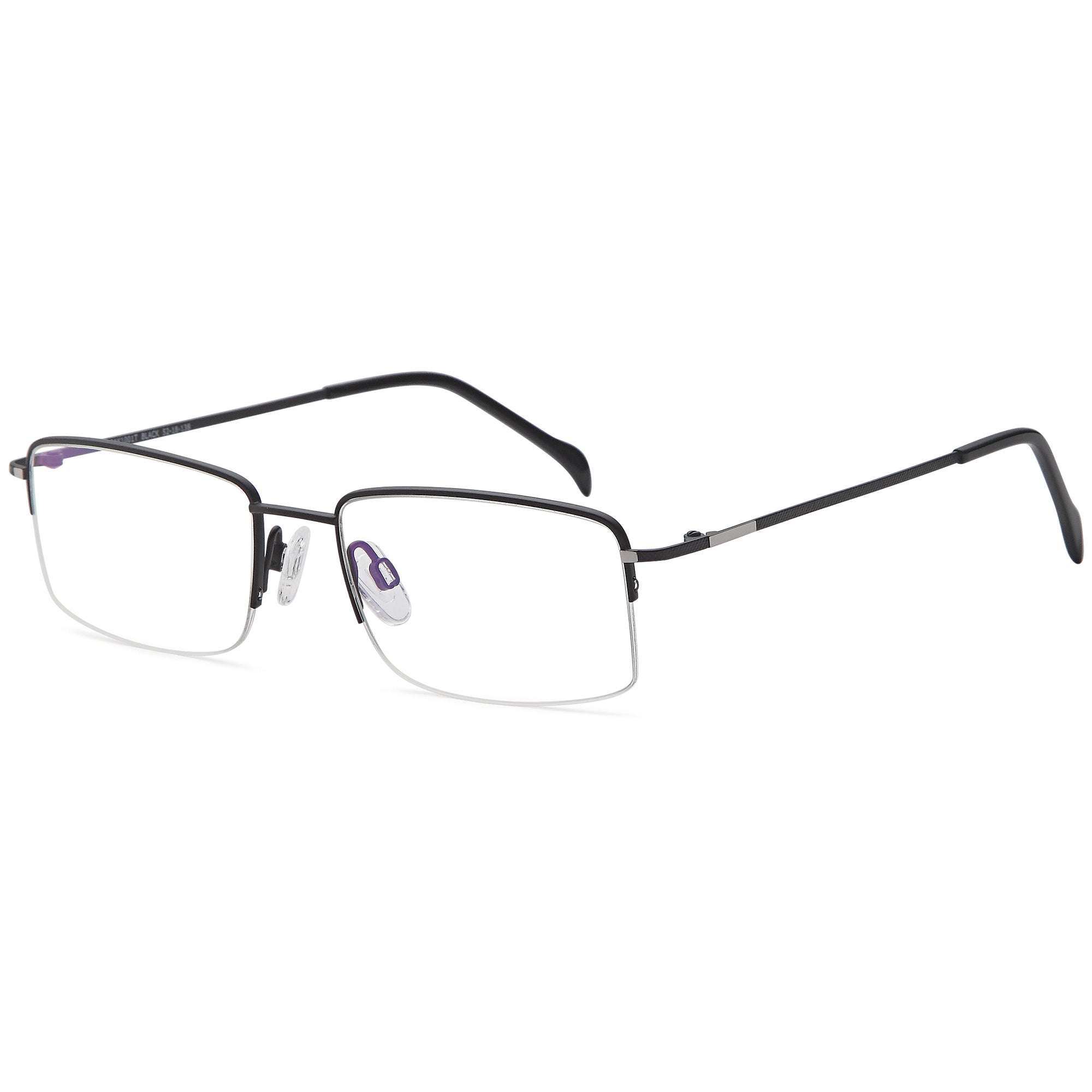 Sakuru SAK1001T Black Square Titanium Glasses – Men Full Rim Eyewear