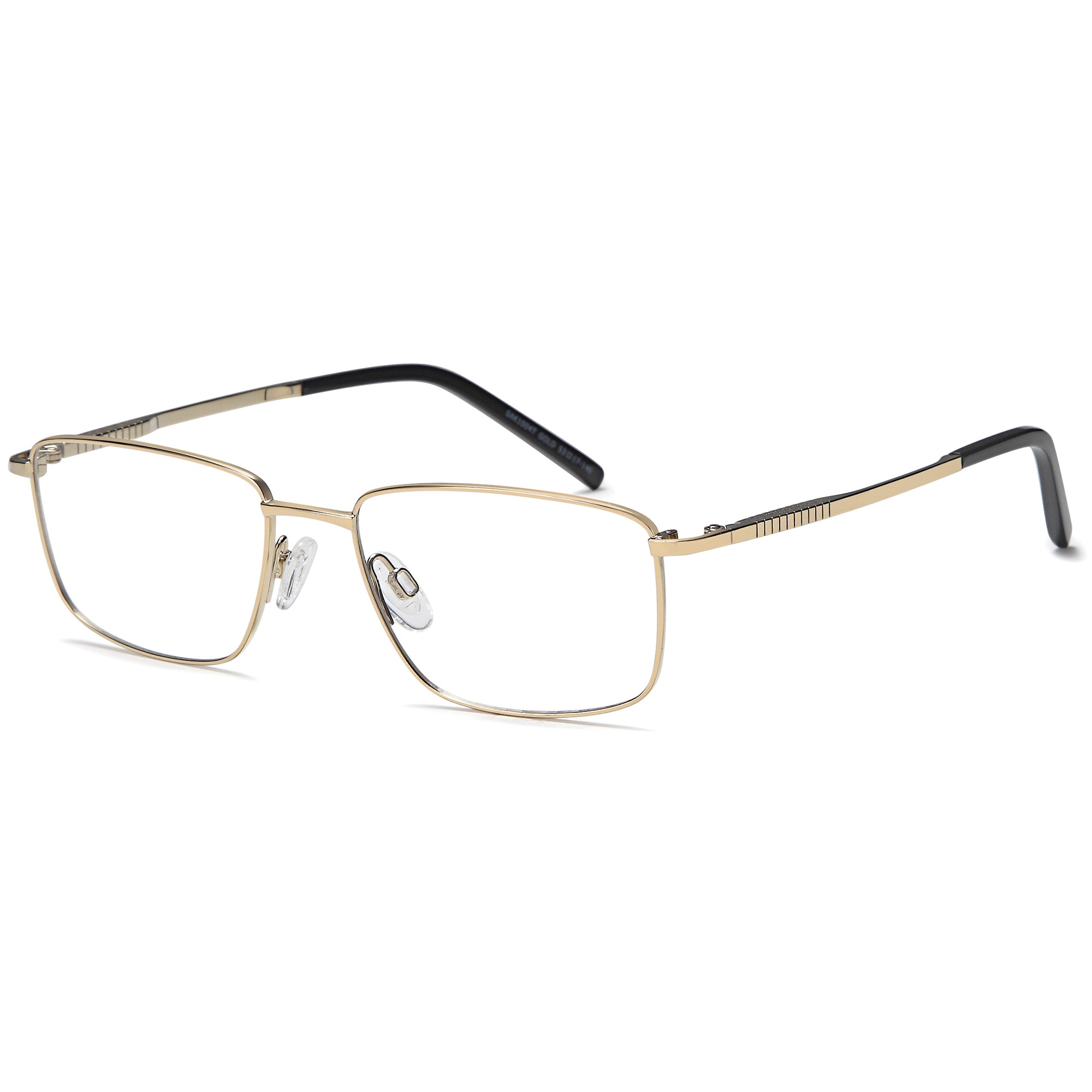 Sakuru SAK1004T Gold Square Titanium Glasses – Men Full Rim Eyewear