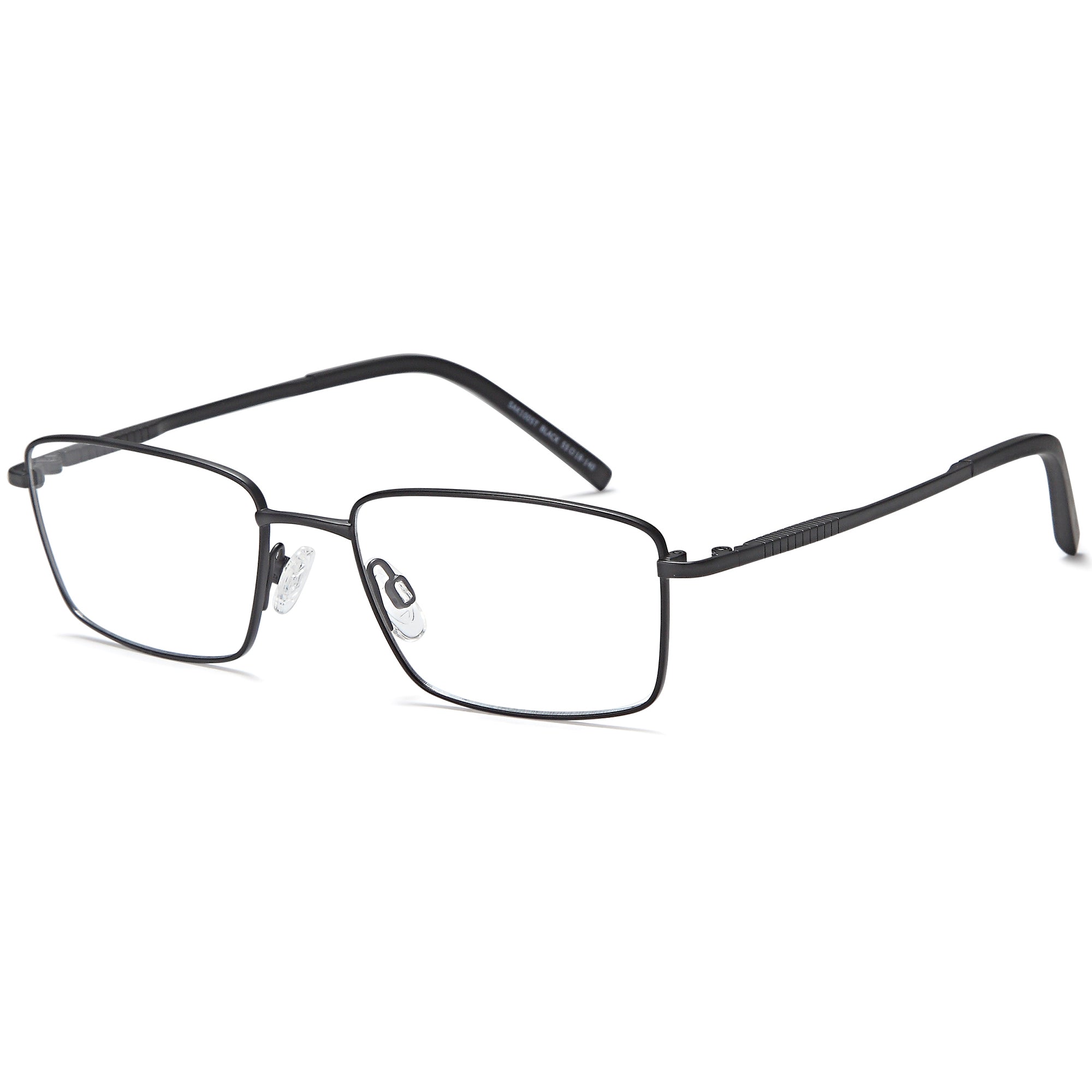 Sakuru SAK1005T Black Square Titanium Glasses – Men Full Rim Eyewear