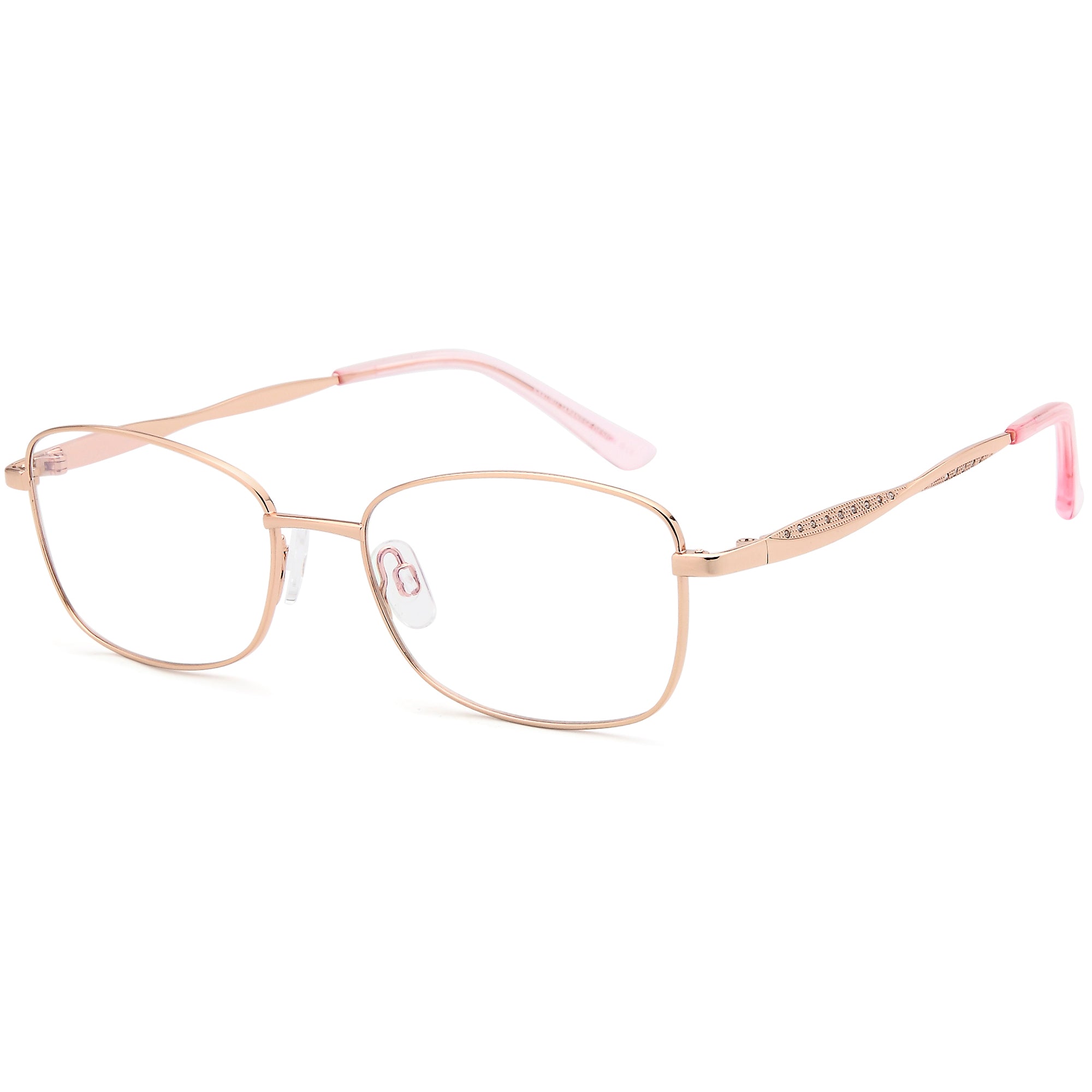 Sakuru SAK1018T Rose Gold Titanium Glasses – Women Full Rim Eyewear
