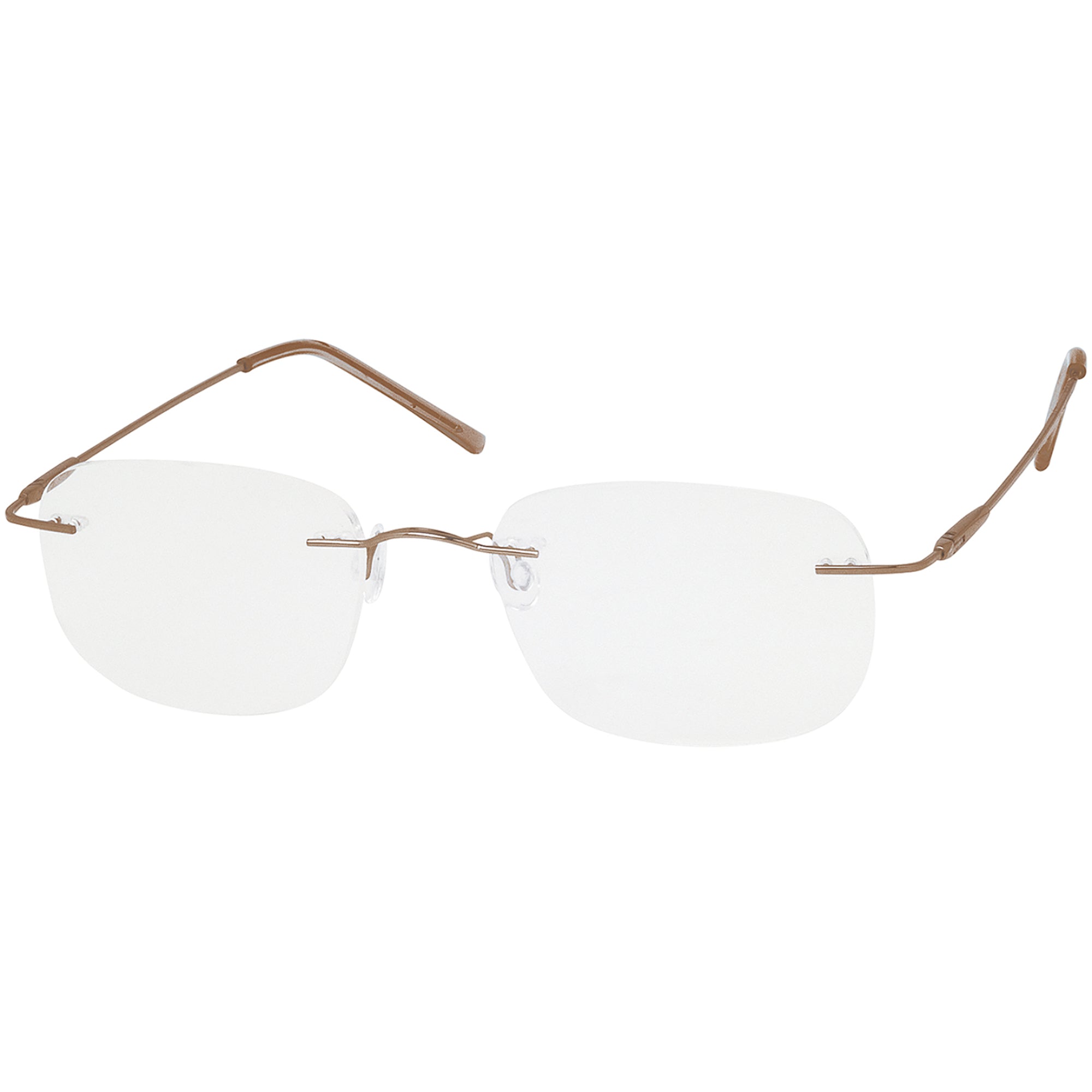 Rimless SMART Earth Square Metal Glasses – Men Full Rim Eyewear