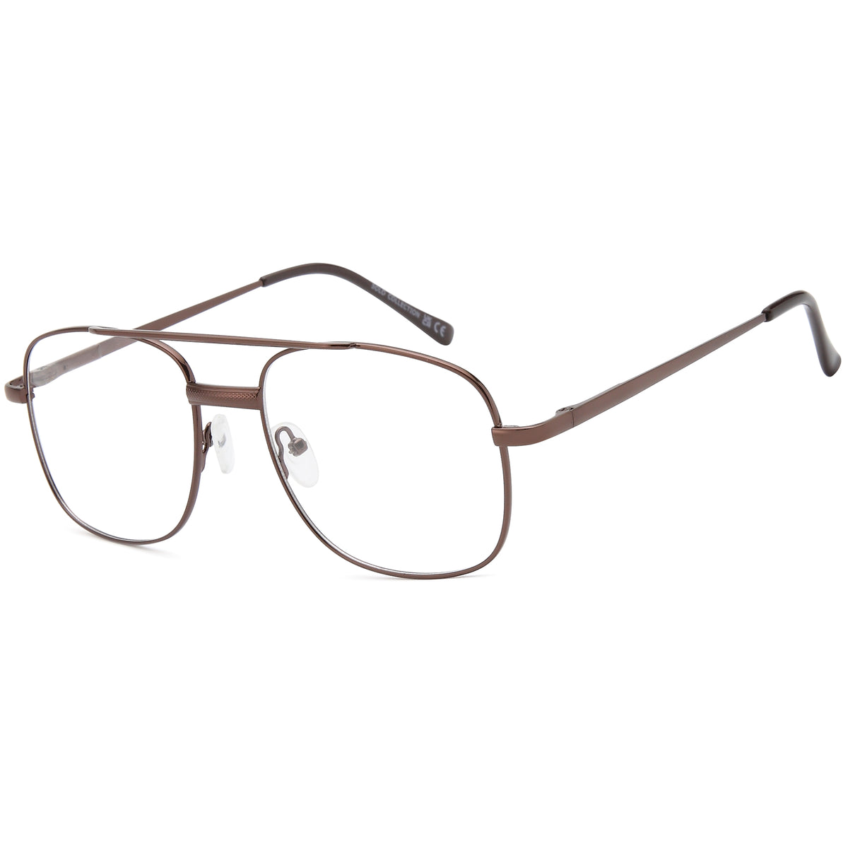 SOLO 010 Bronze Square Metal Glasses – Men Full Rim Eyewear