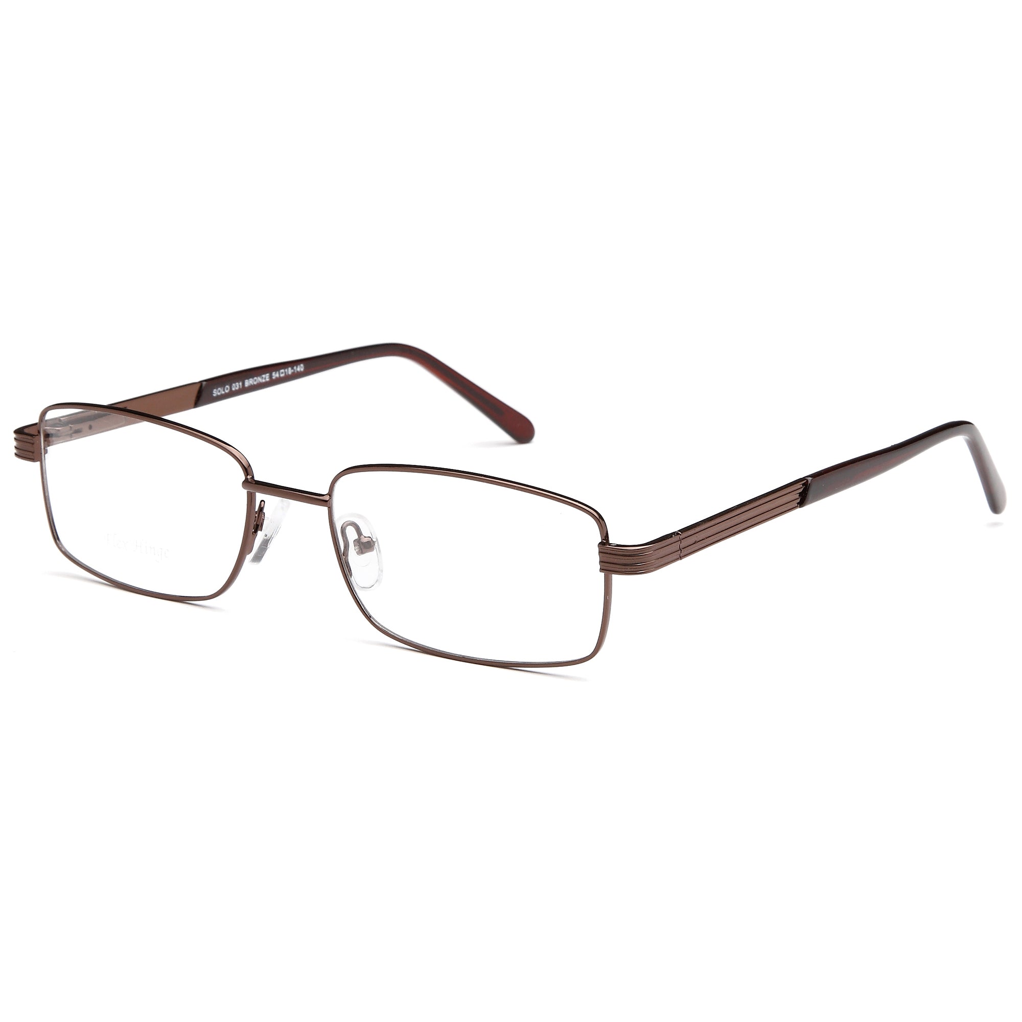 Solo SOLO 031 Bronze Metal Glasses – Men Full Rim Eyewear