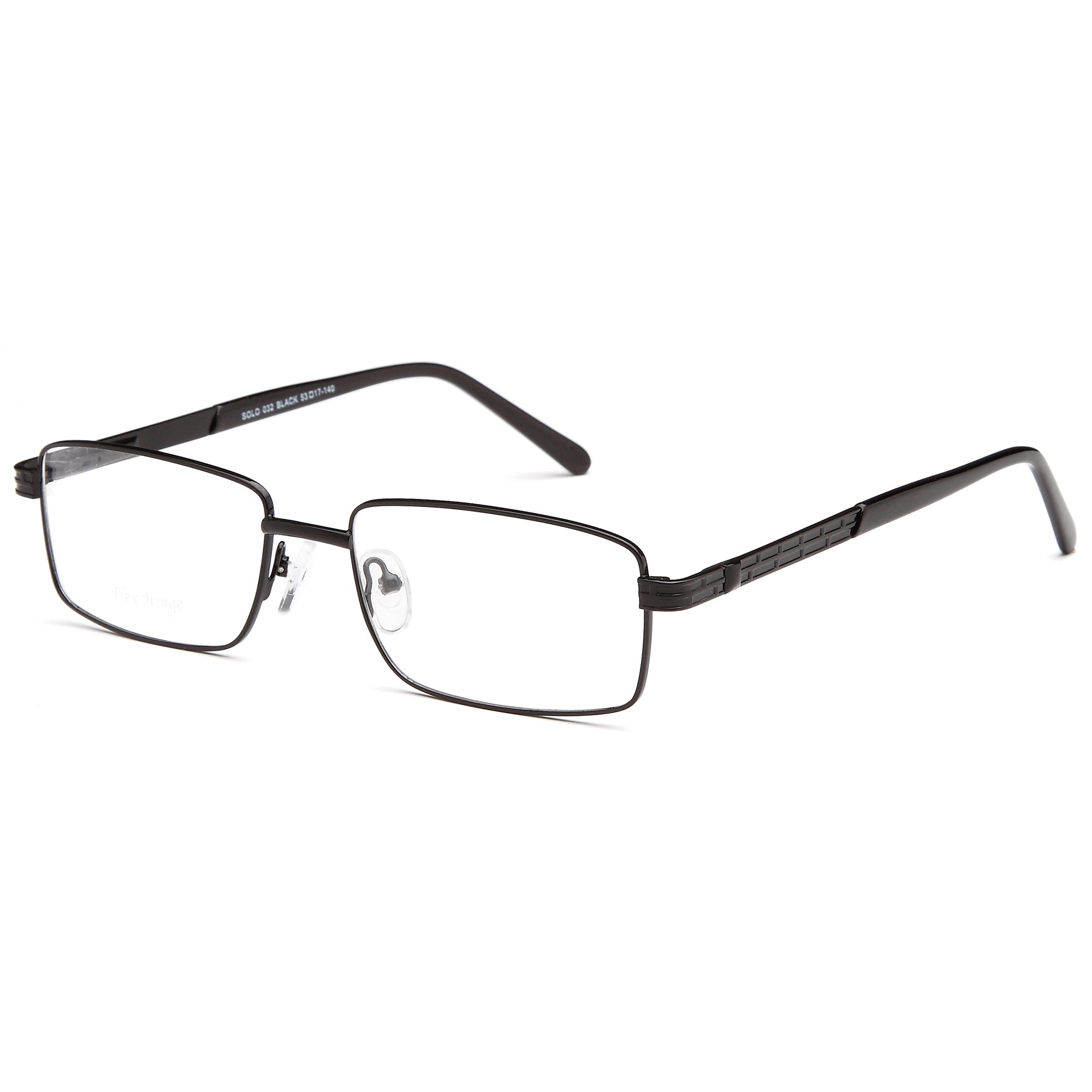 Solo SOLO 032 Black Metal Glasses – Men Full Rim Eyewear